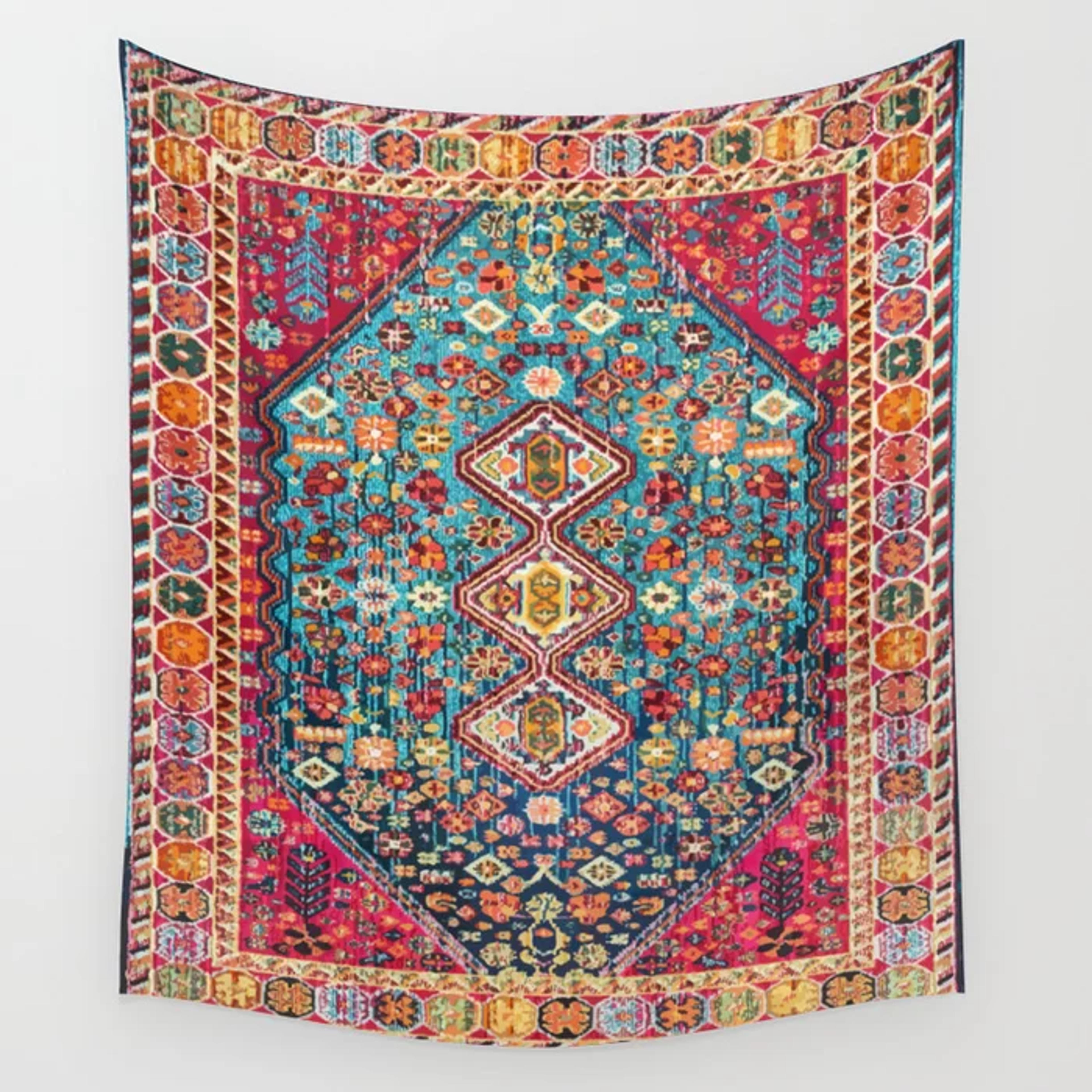 N131 - Heritage Oriental Vintage Traditional Moroccan Style Design Wall Tapestry by Arteresting Official