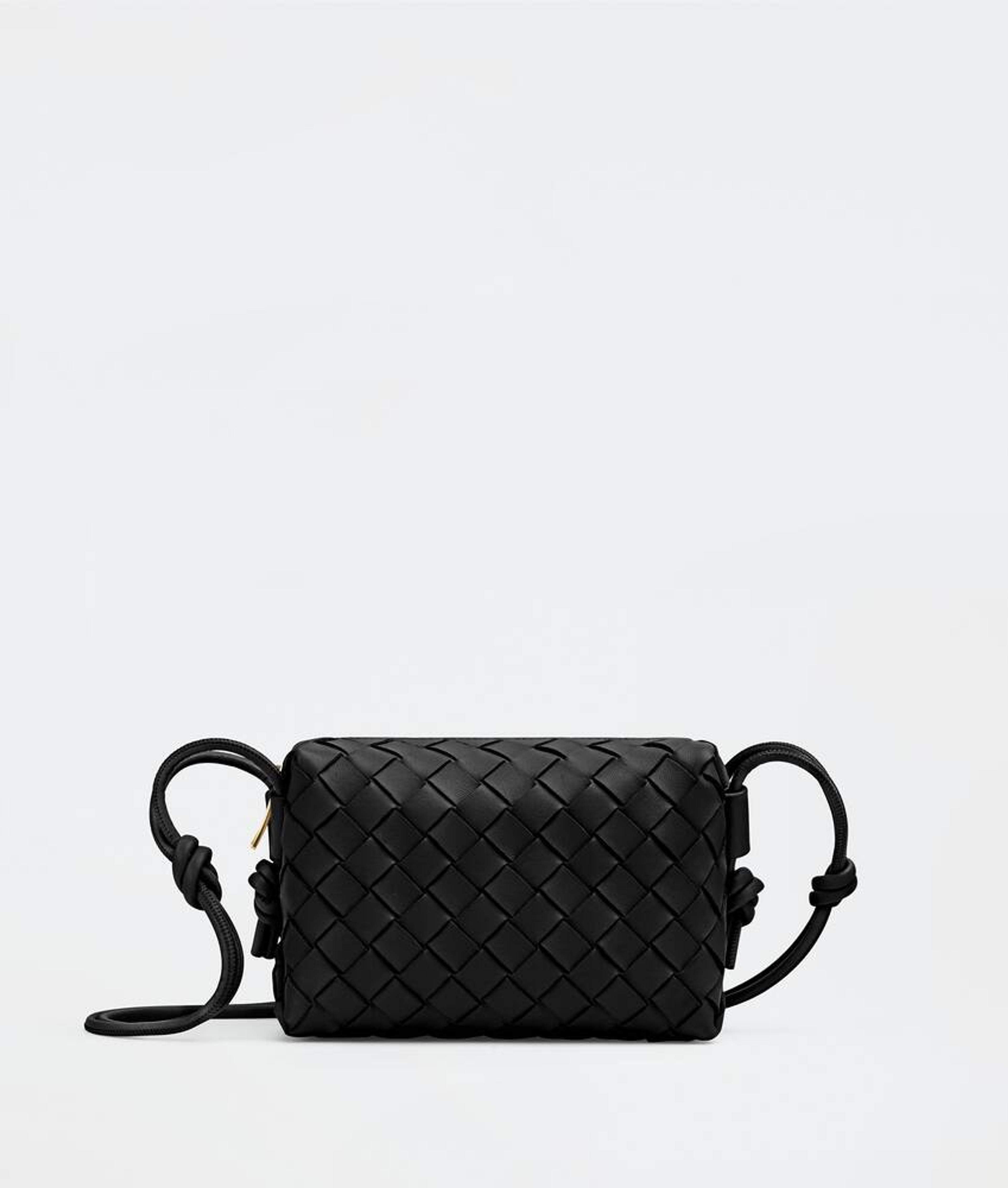 Bottega Veneta® Women's Mini Loop Camera Bag in Black. Shop online now.