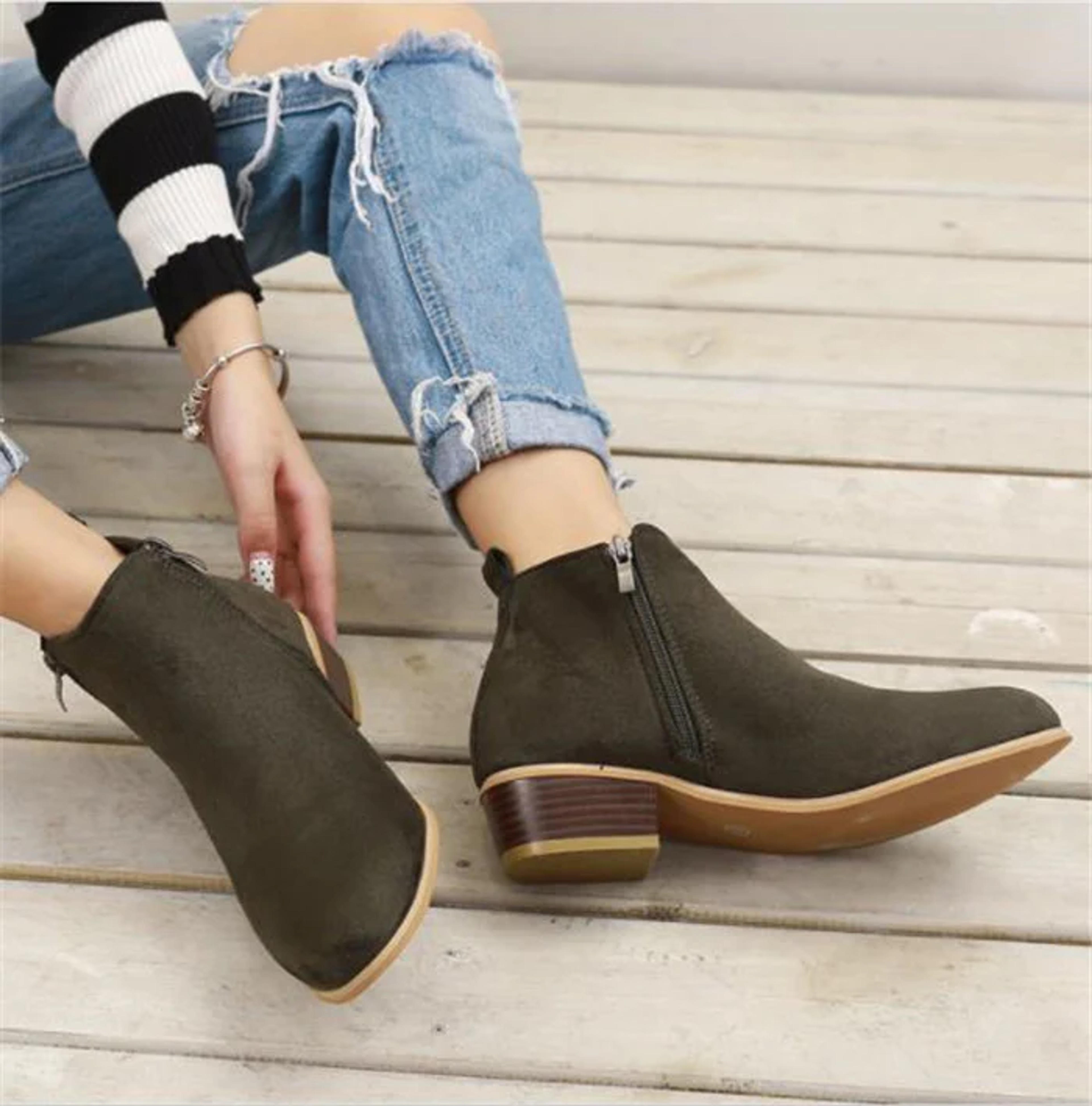 Spring Autumn New Woman Boots Low Heels – Urunigi®