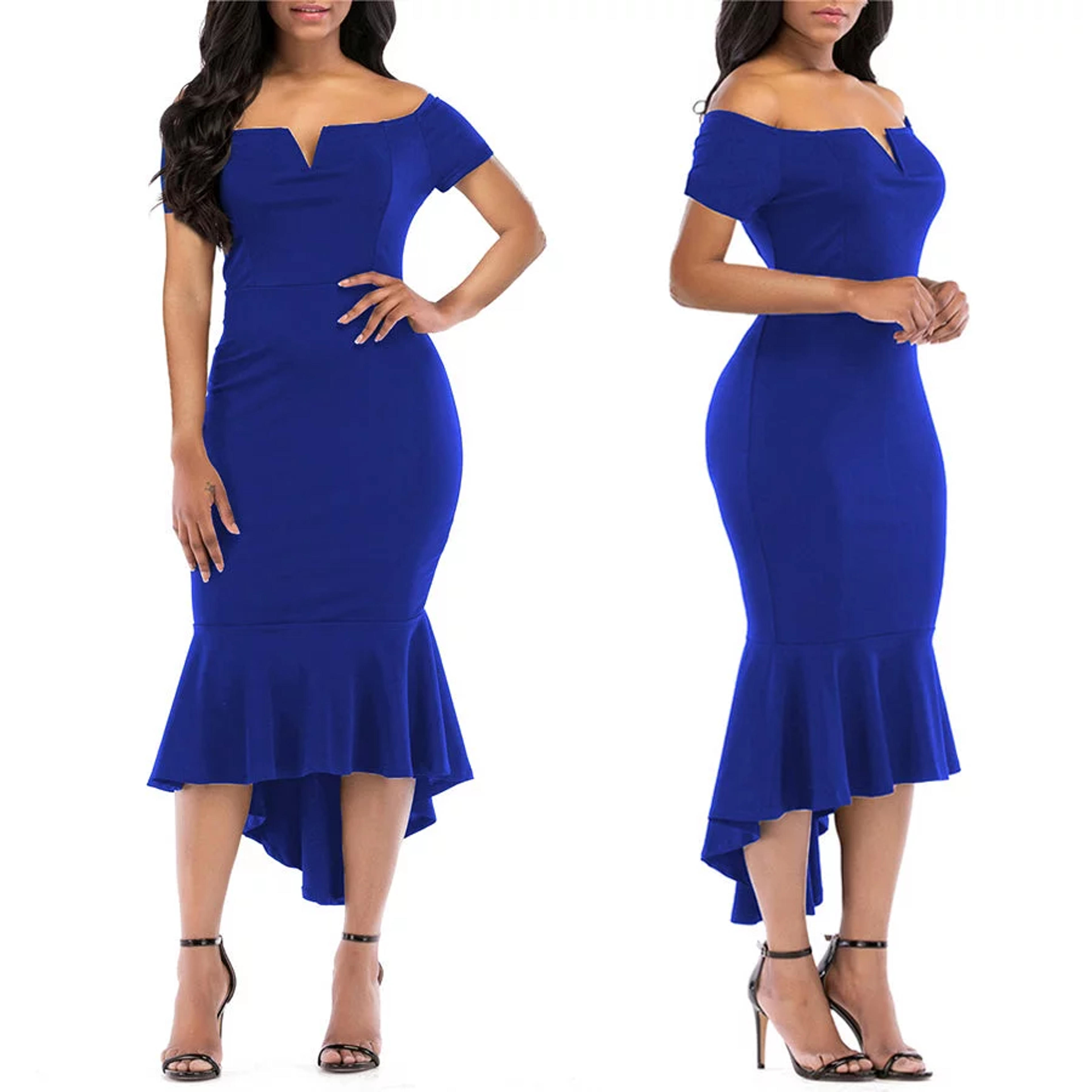 KISSMODA Summer Prom Dresses for Women short Sleeve High Low Hem Evening Dress Cocktail Party Gowns Midi Dresses - Walmart.com