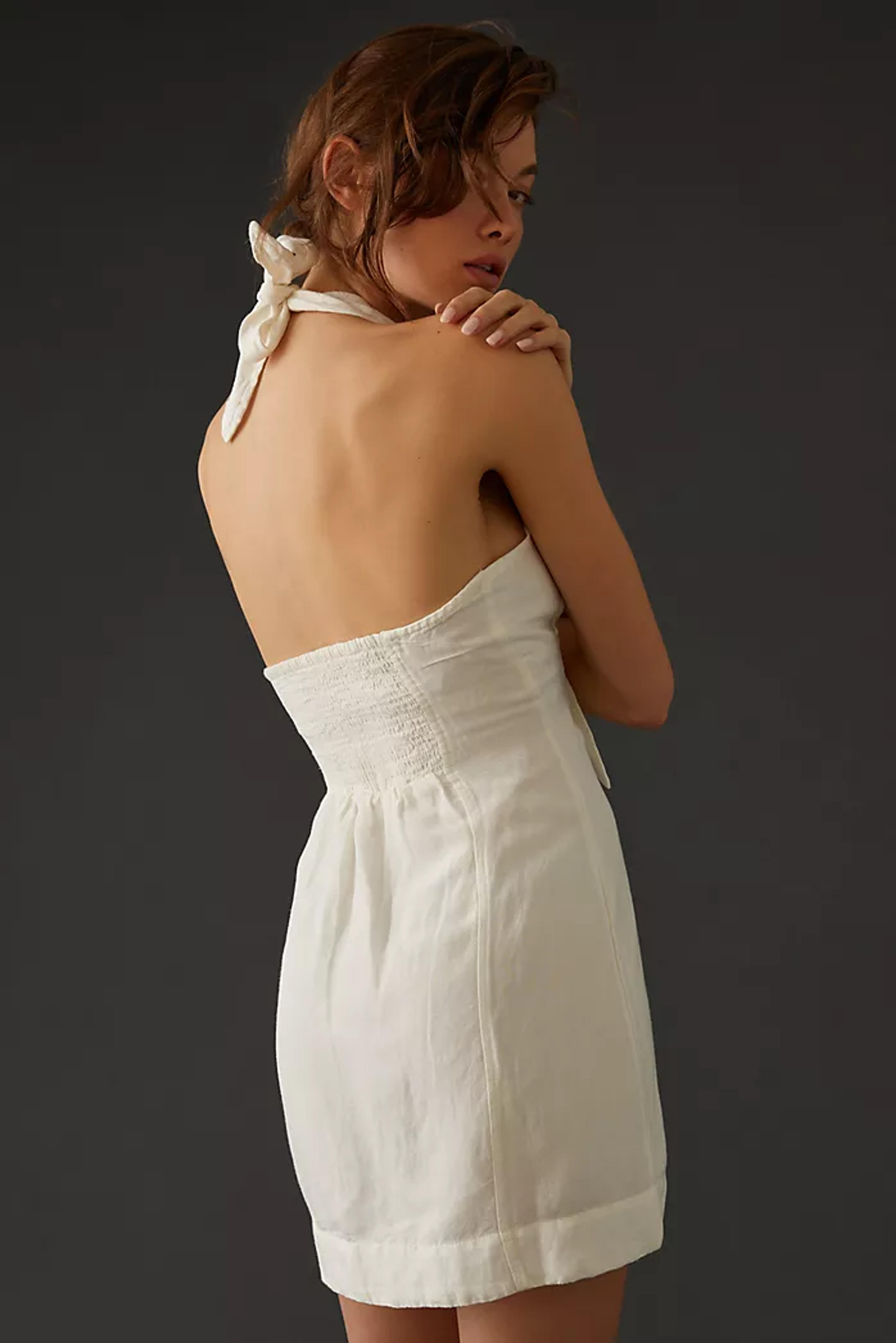 Maeve Halter Slim Mini Dress | Anthropologie