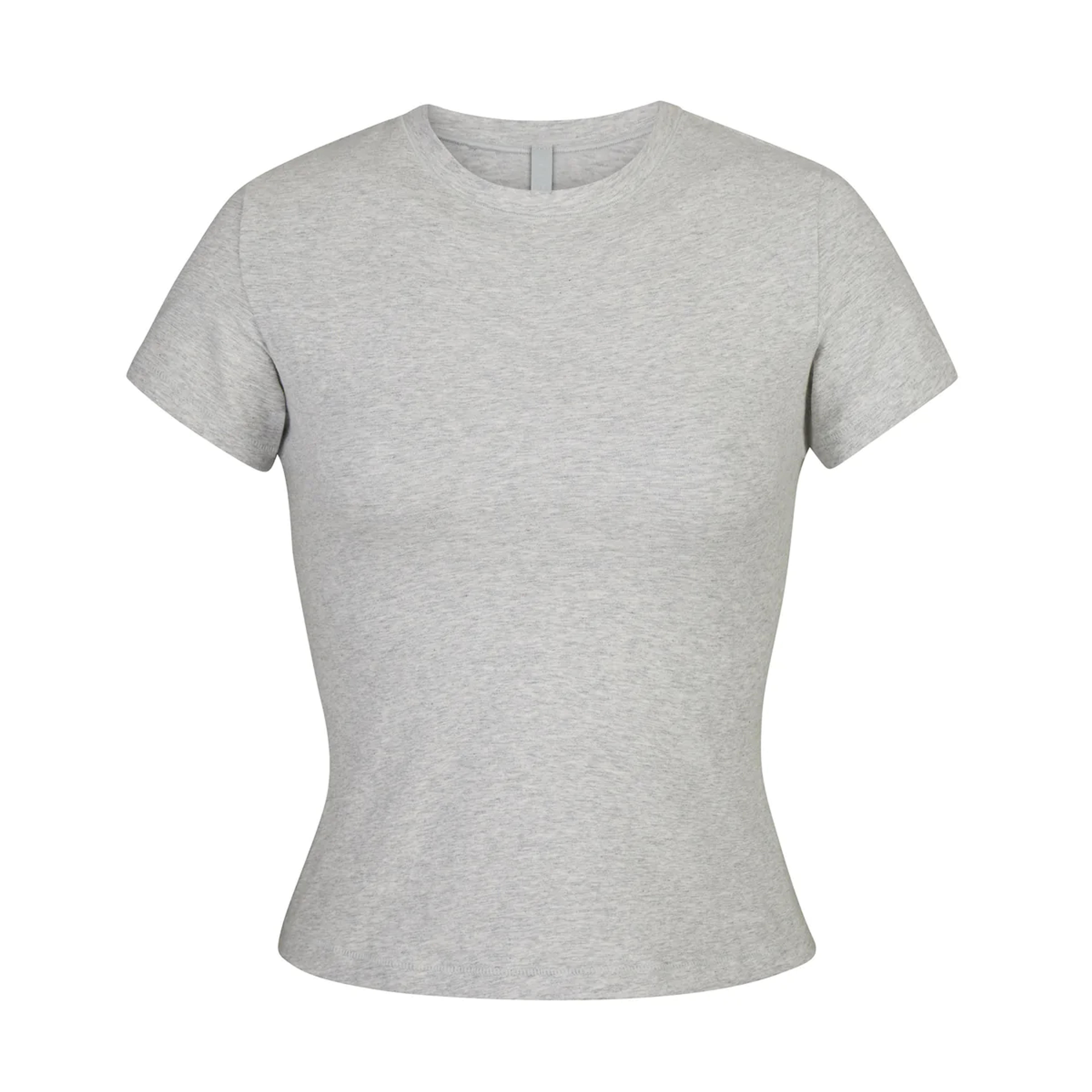 COTTON JERSEY T-SHIRT | LIGHT HEATHER GREY