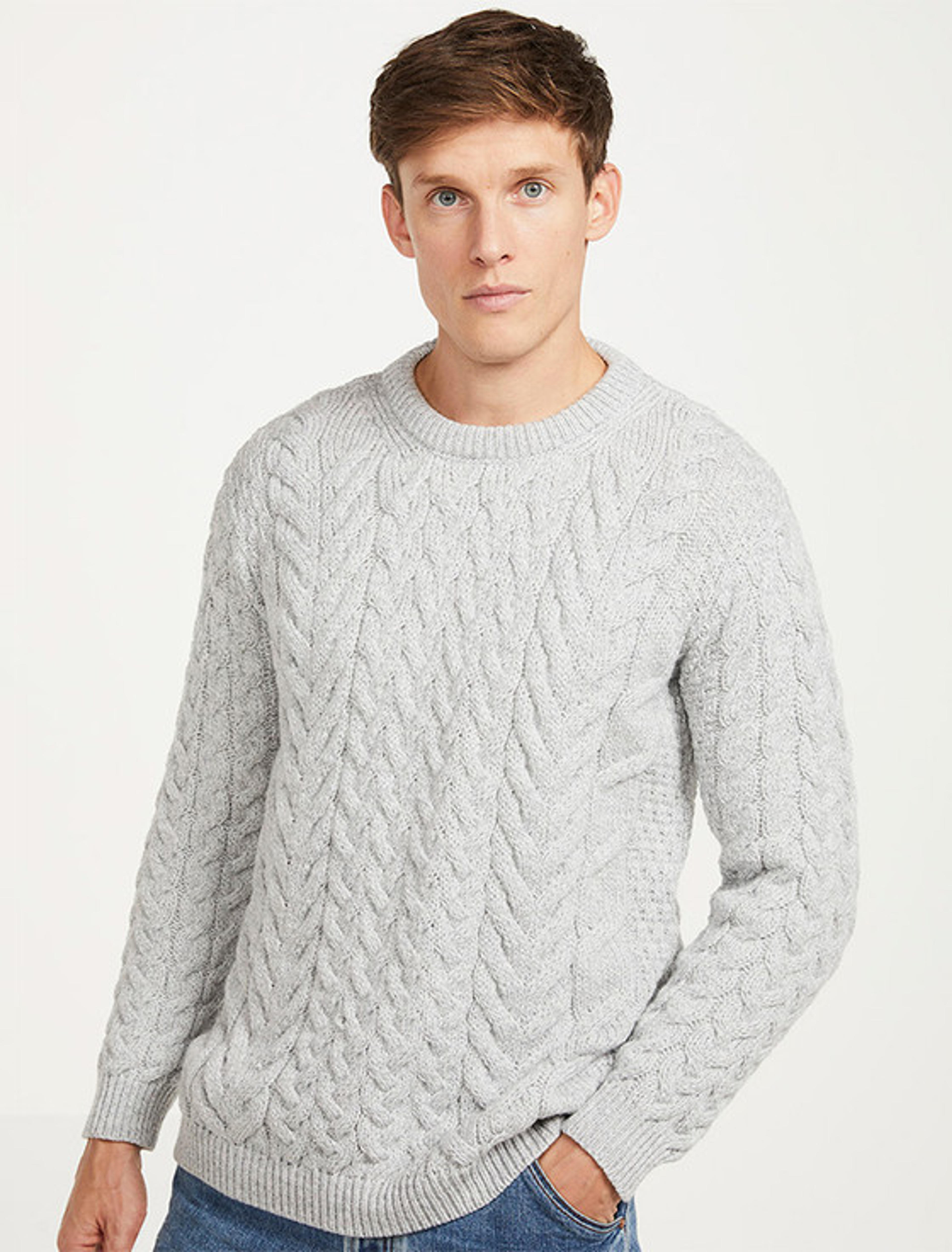 Super Soft Aran Crew Neck Sweater | Aran Sweater Market