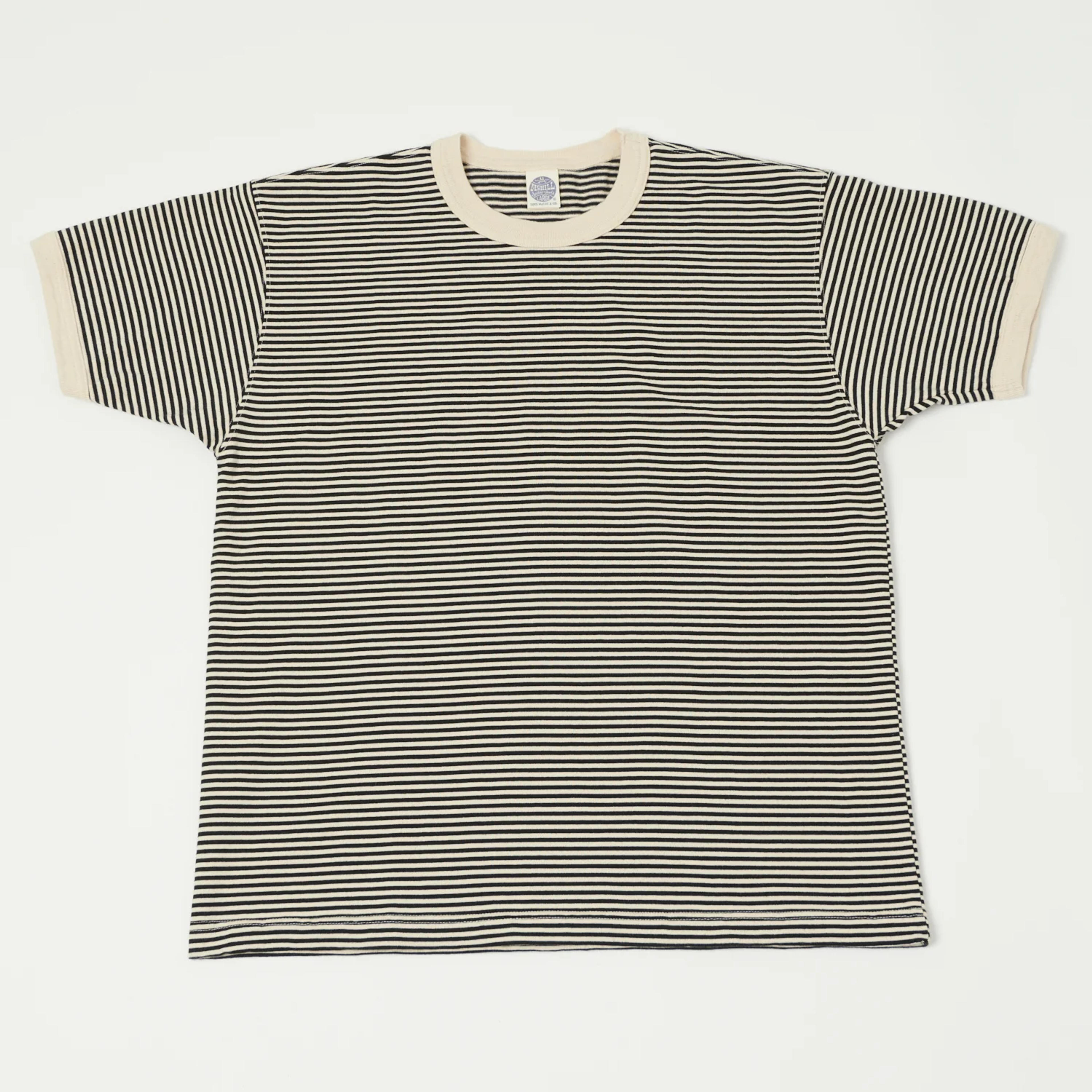 TOYS McCOY 'The Great American Hero' Stripe Tee - Ivory/Black