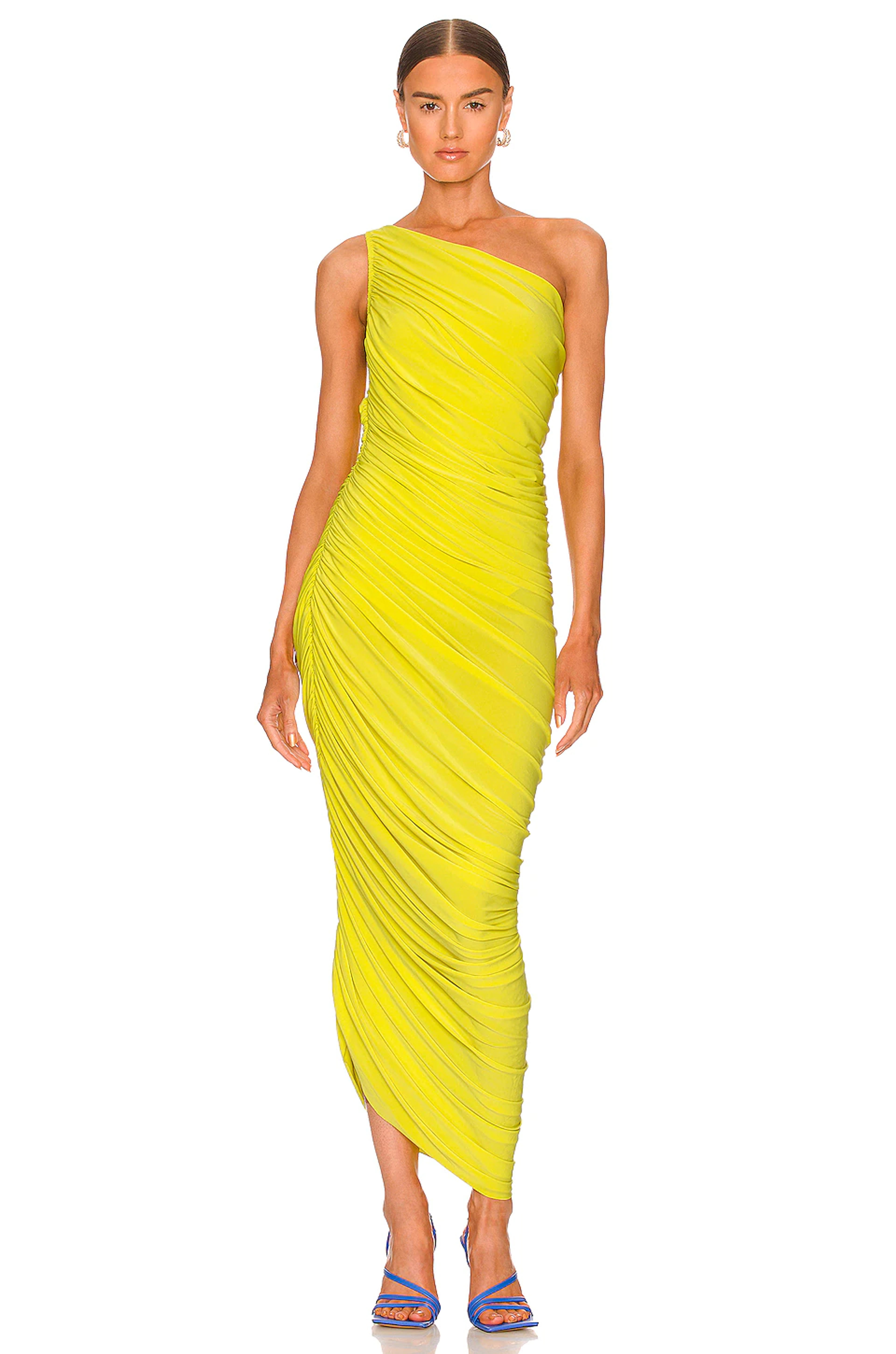 Norma Kamali Diana Gown in Starfruit from Revolve.com