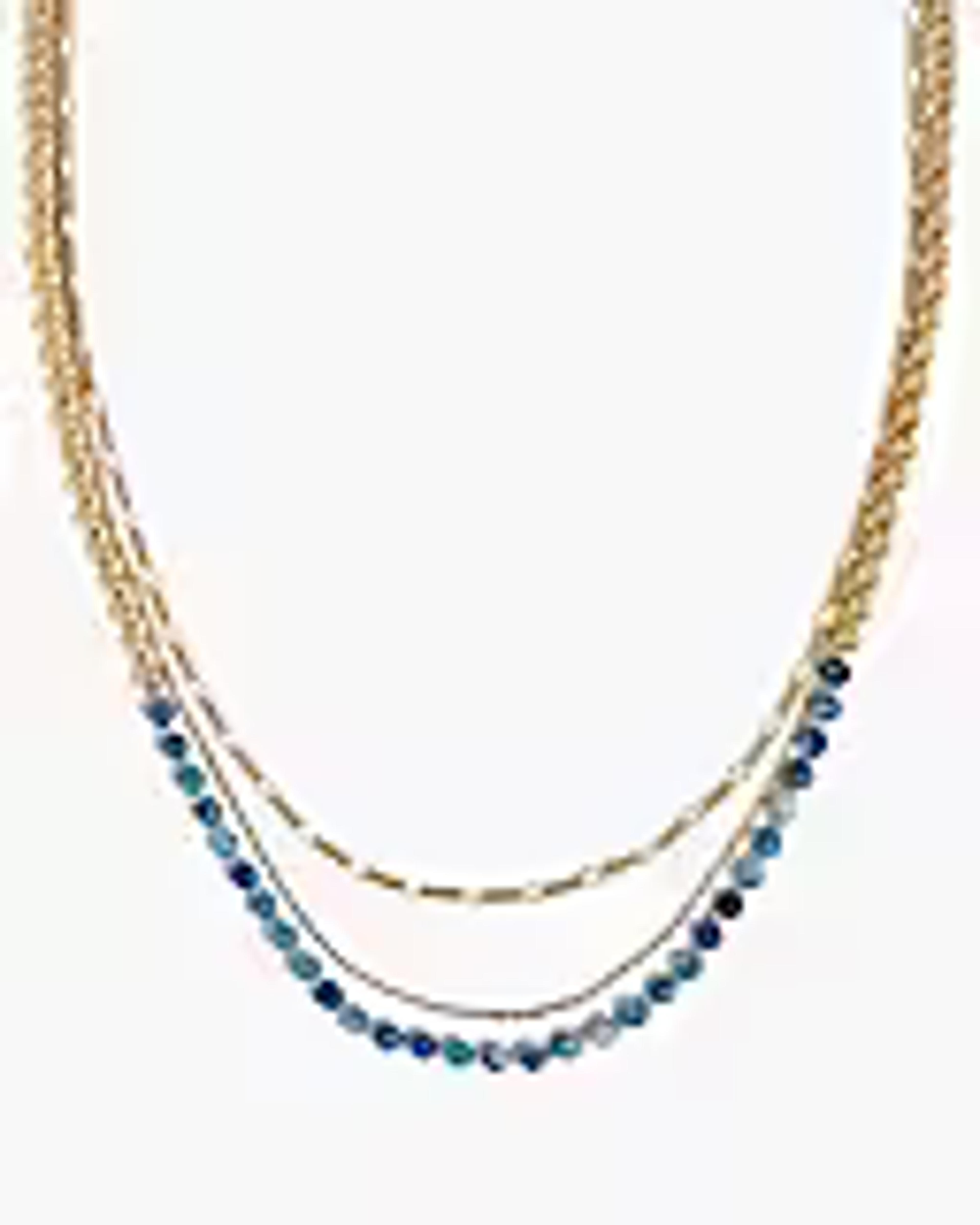 Factory: Beaded Gold Layering Necklace For Women