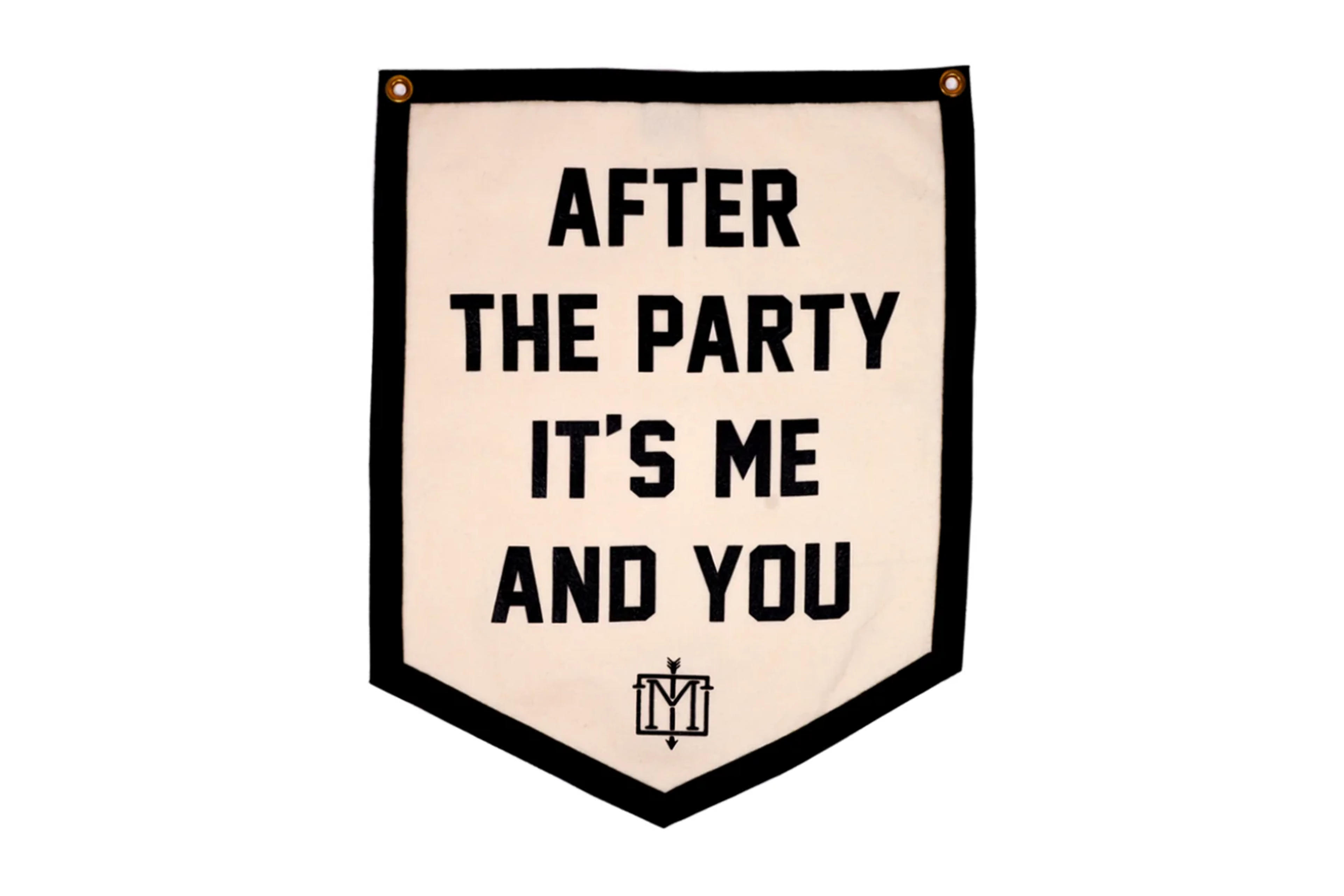 PRESALE: After The Party It's Me and You Camp Flag • The Menzingers x Oxford Pennant