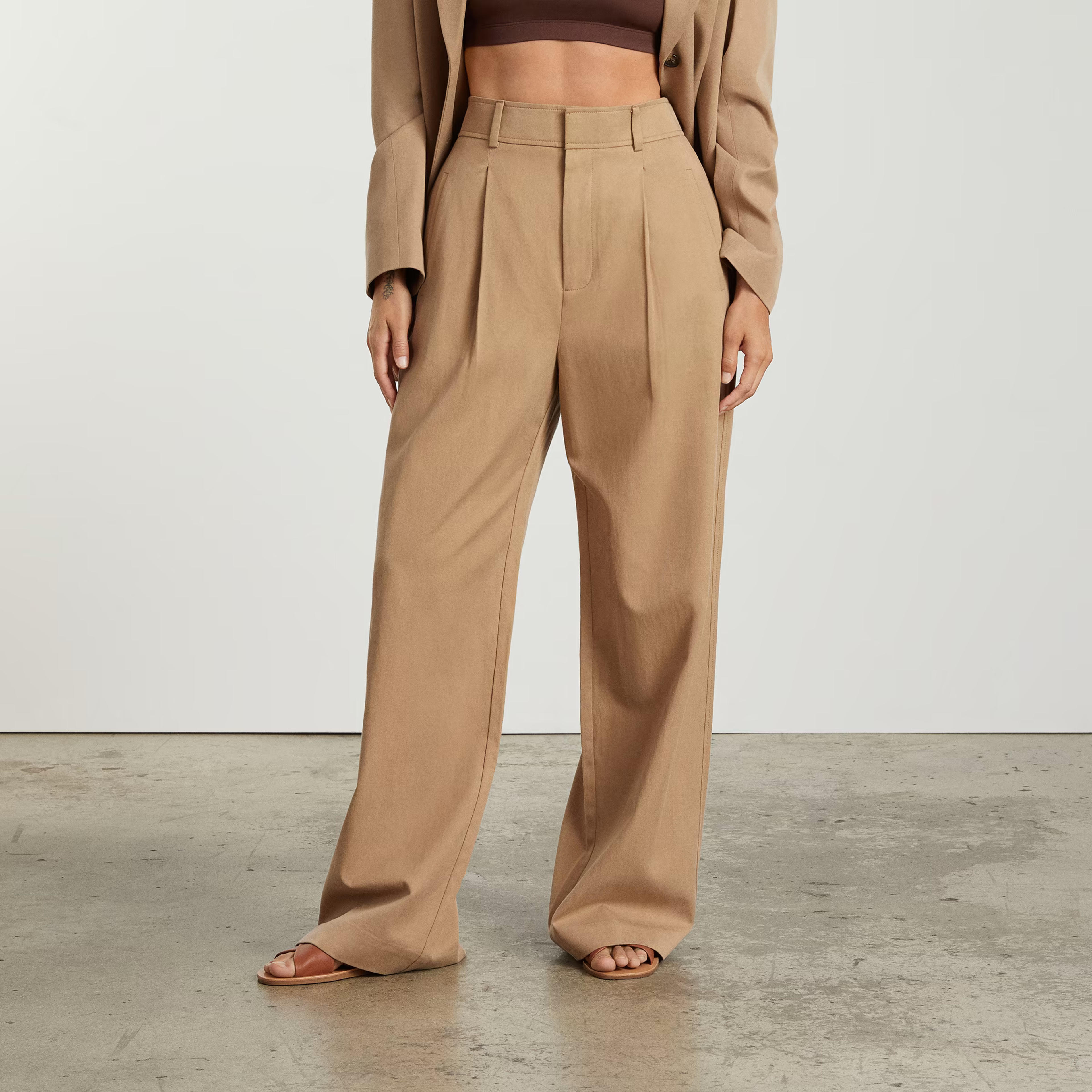 The Way-High® Drape Pant Ash Brown – Everlane