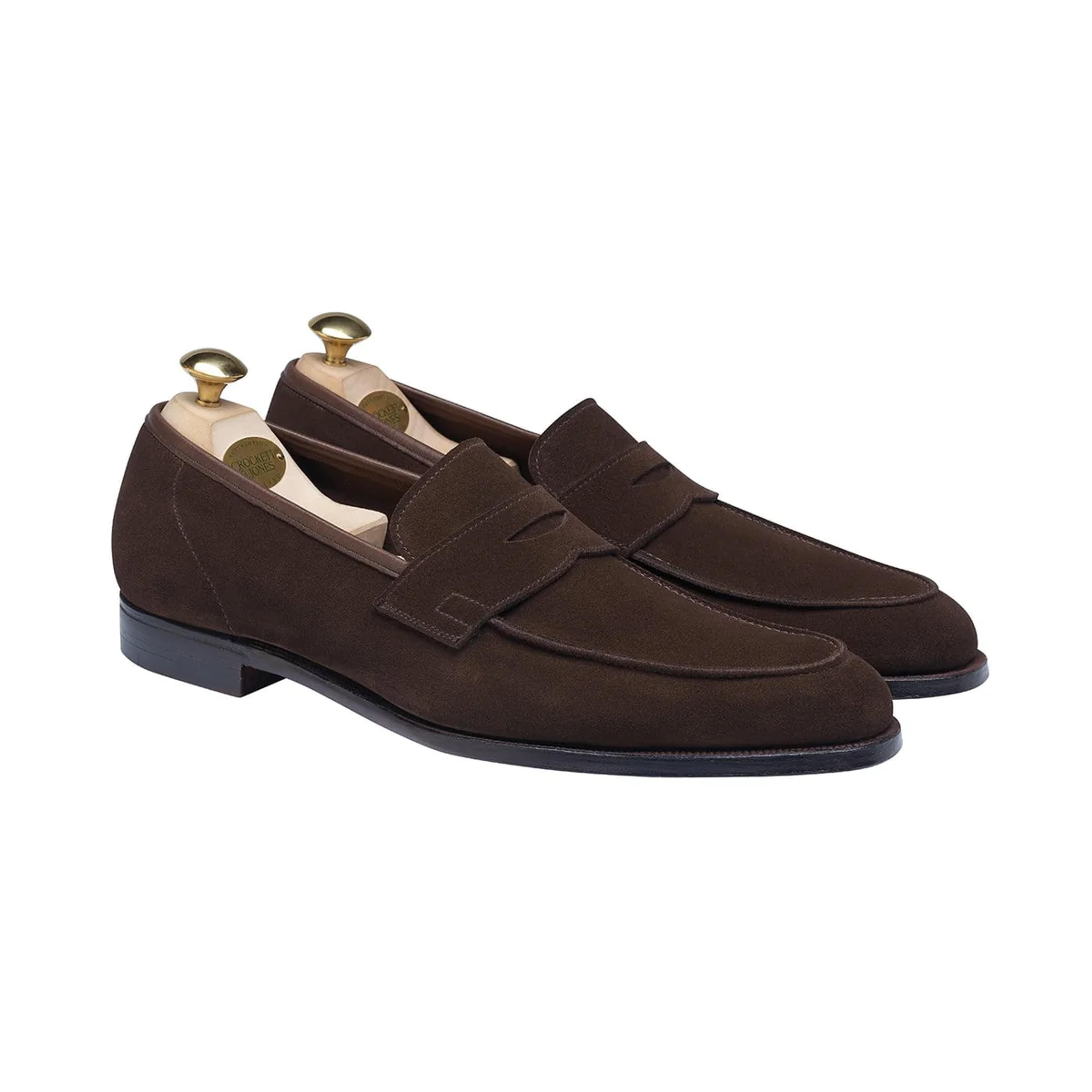 Cadogan Dark Brown Calf Suede | Crockett & Jones – Crockett & Jones EU