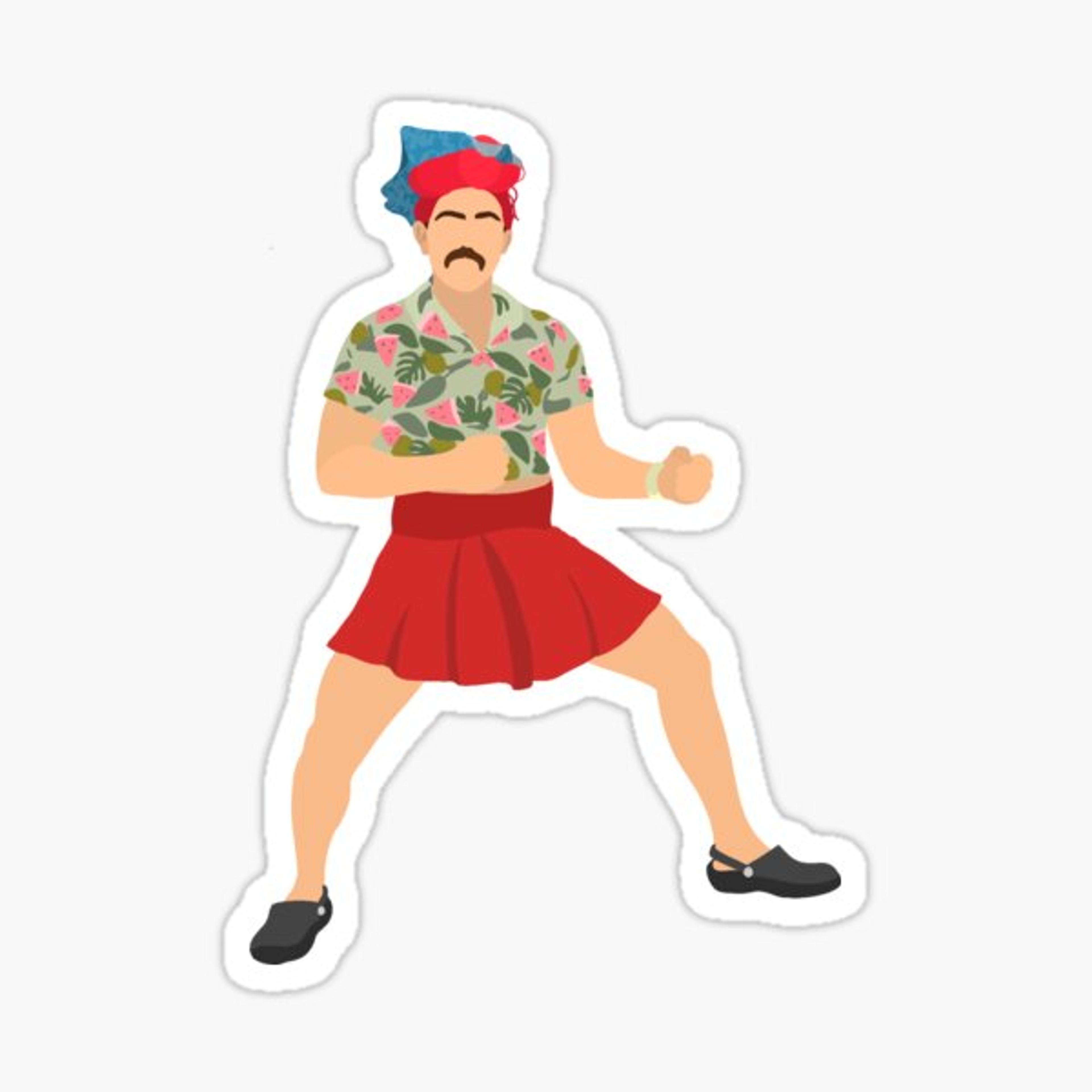 "Julien Pin Up" Sticker by Alex-Geo | Redbubble