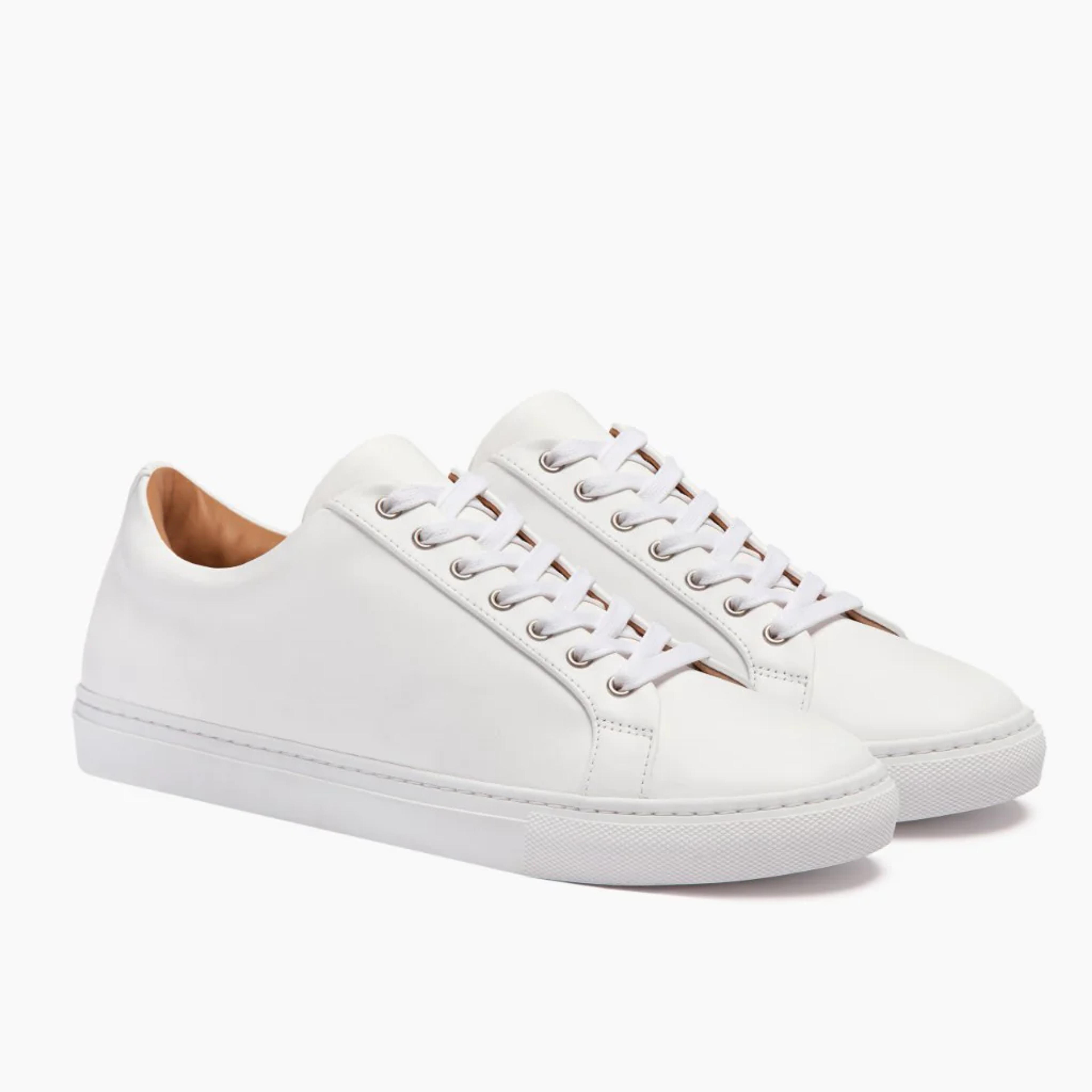 Women's Premier Low Top In White Leather