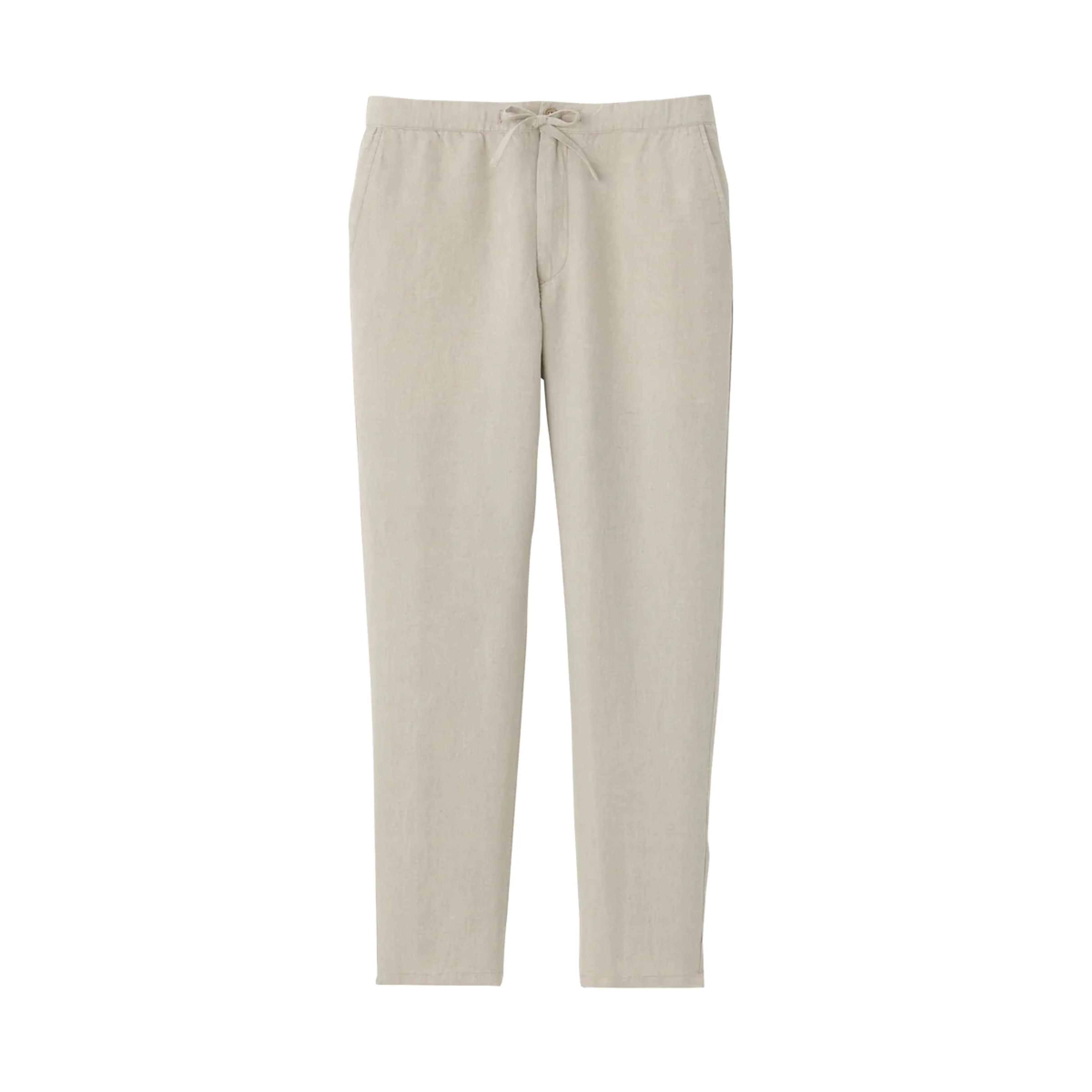 Men's French Linen Trousers | MUJI USA