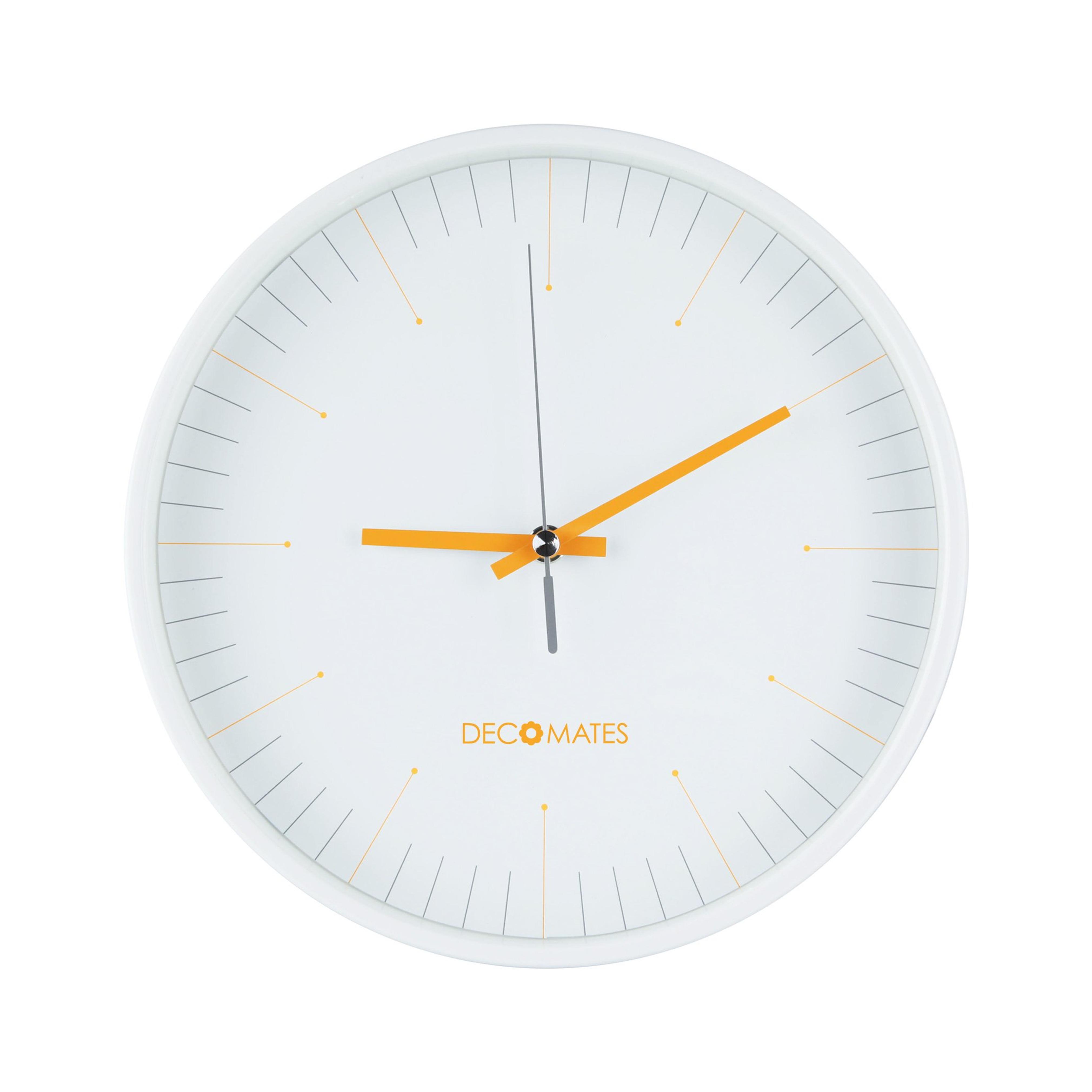 DecoMates Non-Ticking Silent Numberless Wall Clock