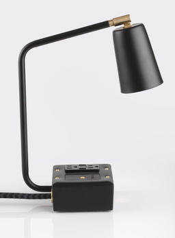 JAX Touch Smart USB and USBC Surge-Protected Task Lamps Carrara Black