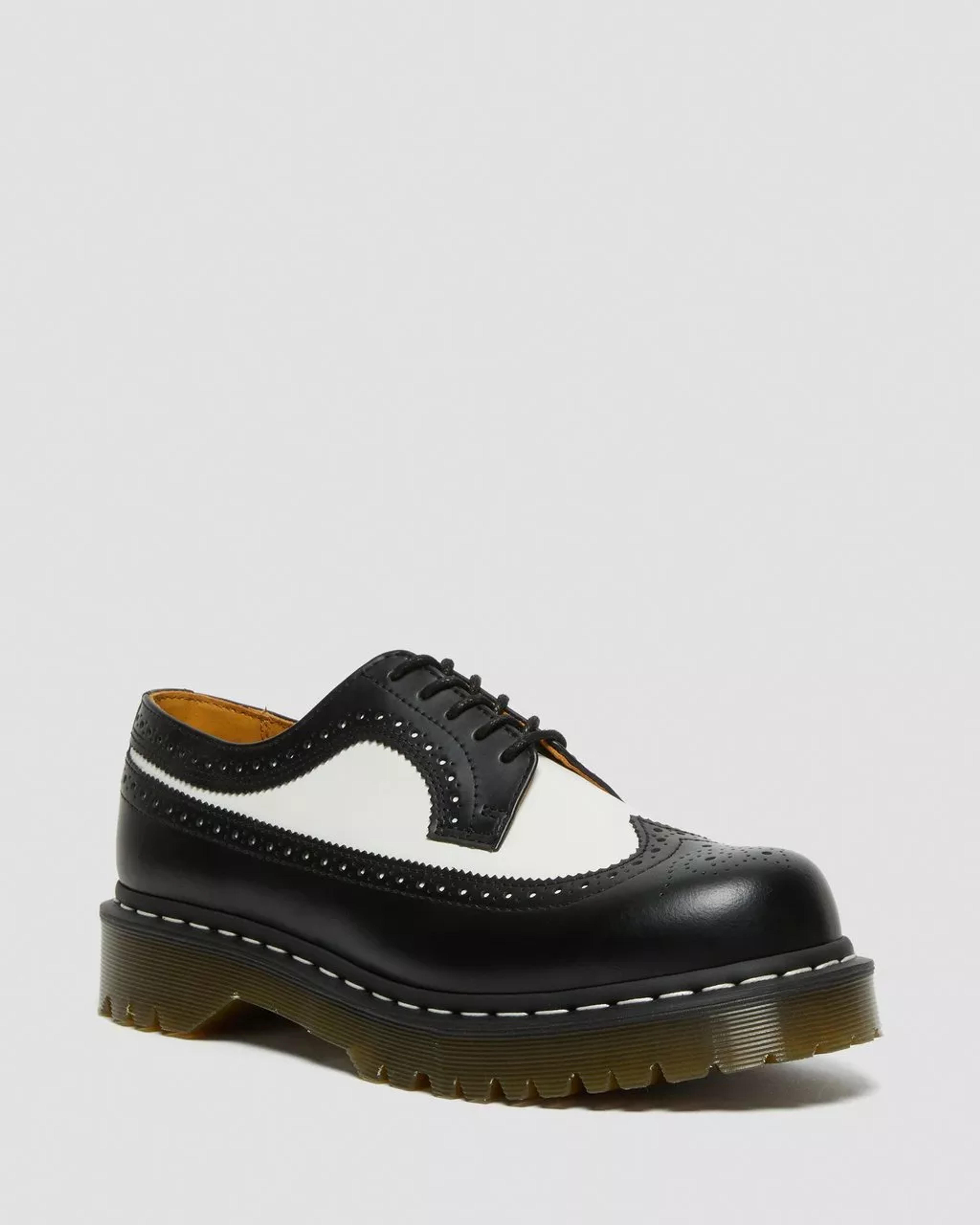3989 Bex Smooth Leather Brogue Shoes in Black | Dr. Martens
