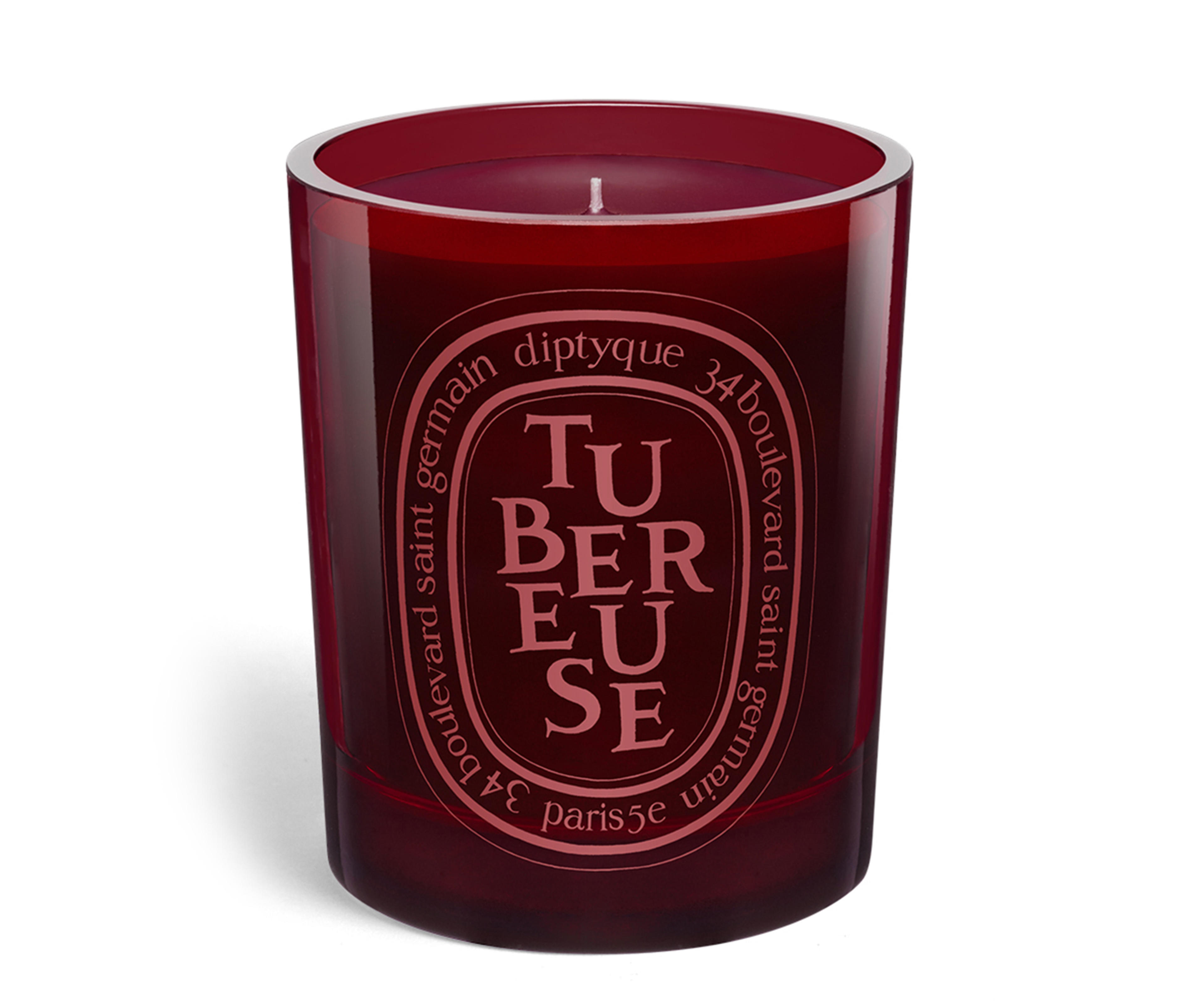 Tubéreuse (Tuberose) candle 300g - Colored scented candles | Diptyque Paris