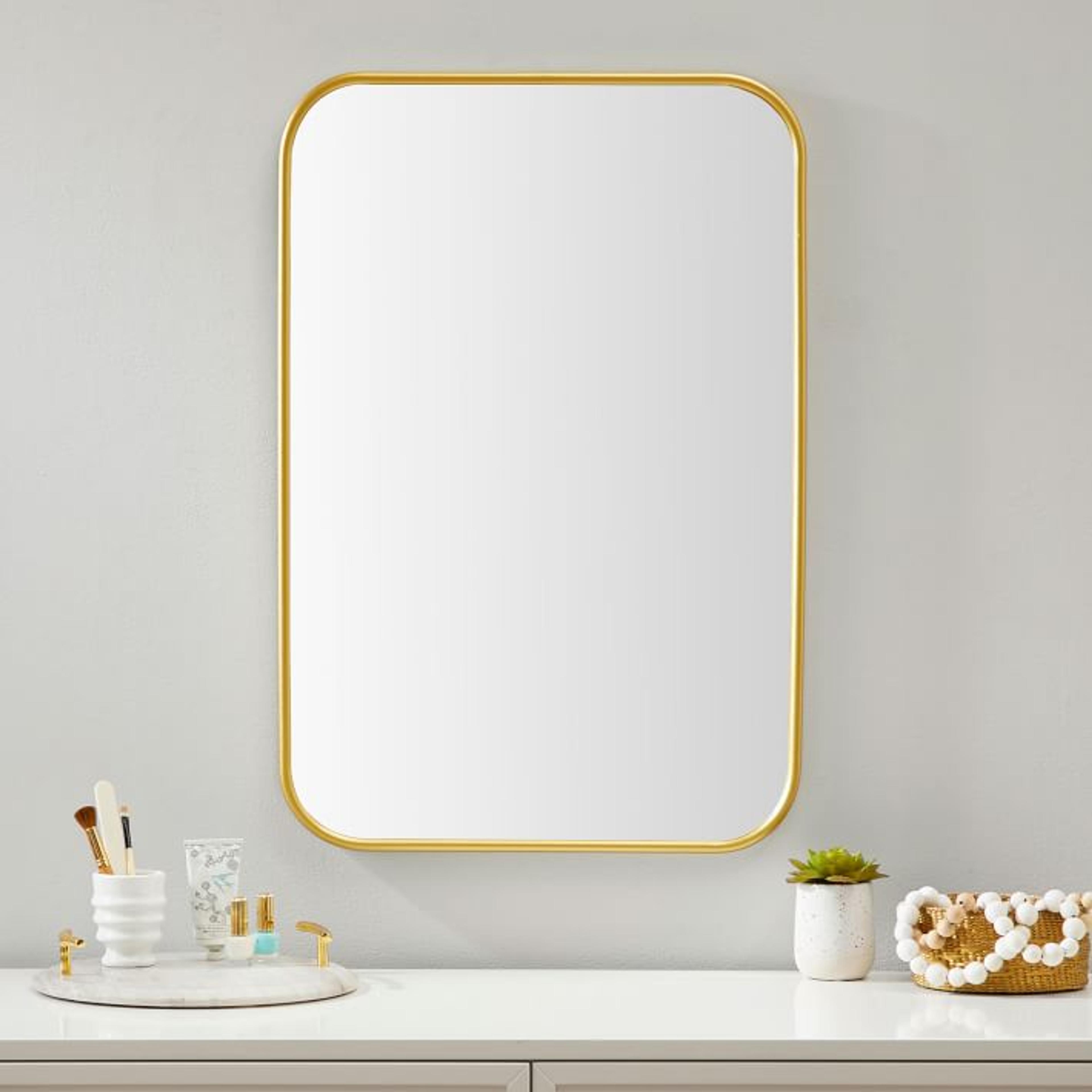 Metal Framed Rectangular Mirror | Pottery Barn Teen