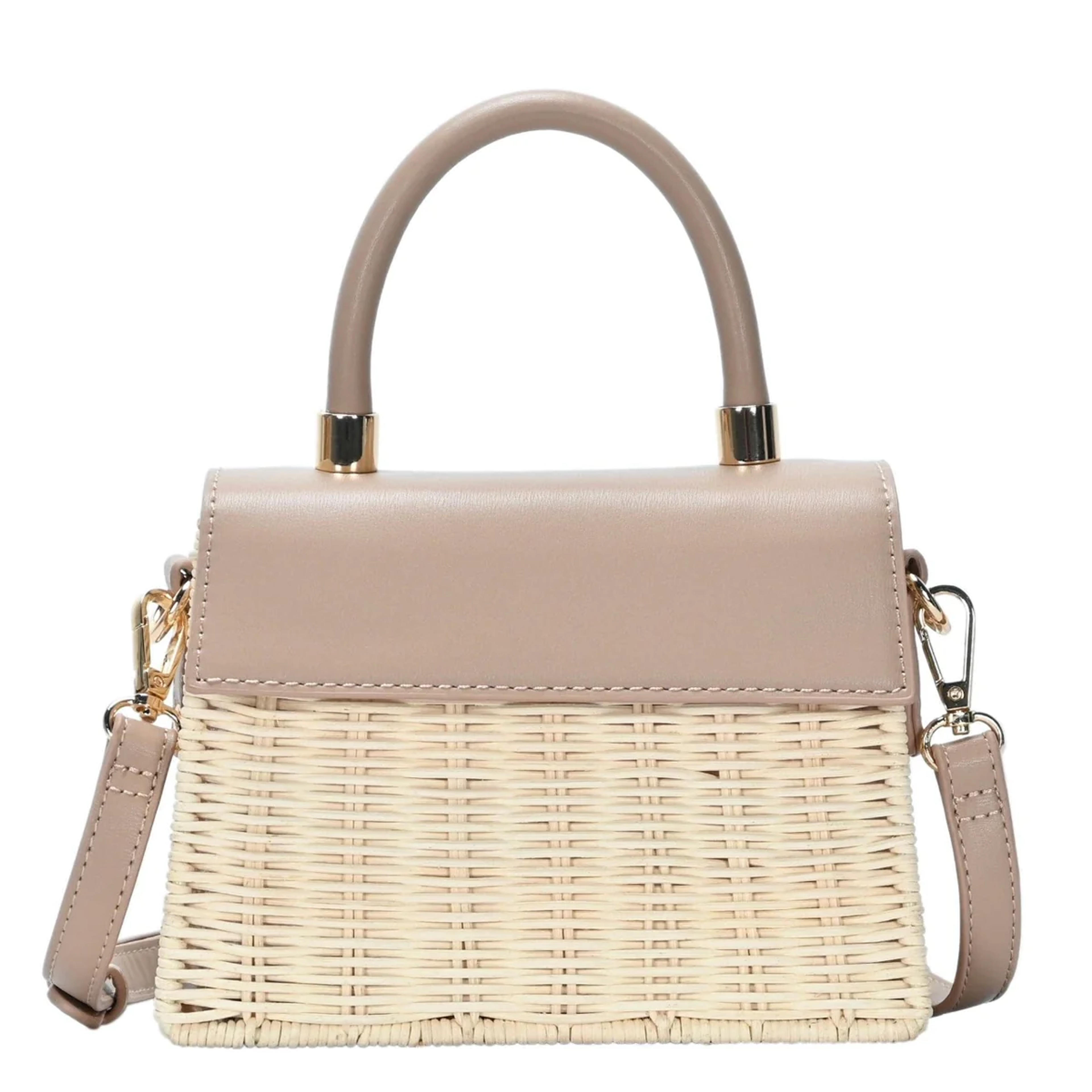 Wicker Nude Crossbody