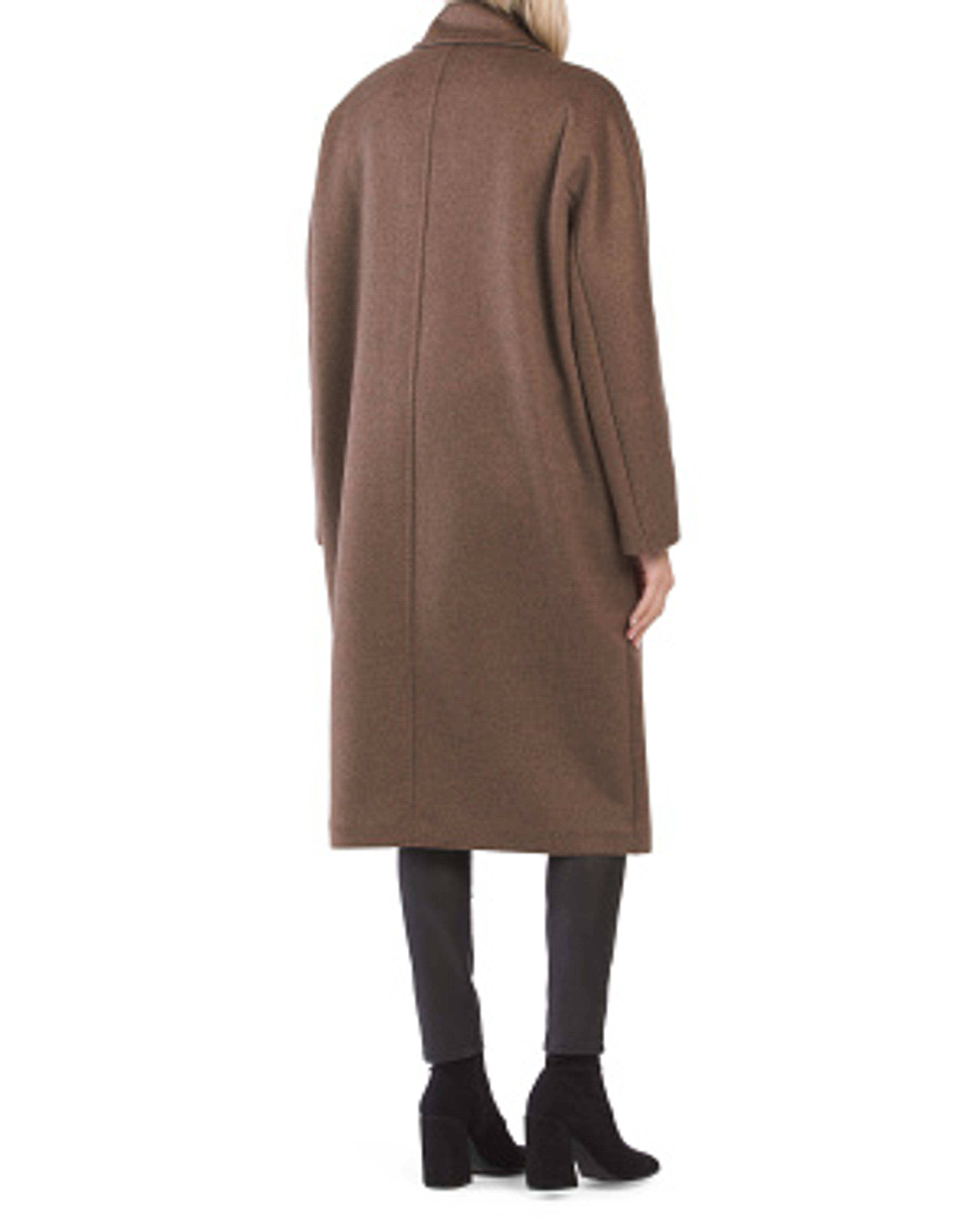 Made In Italy Cashmere Notch Collar Coat | Women | T.J.Maxx