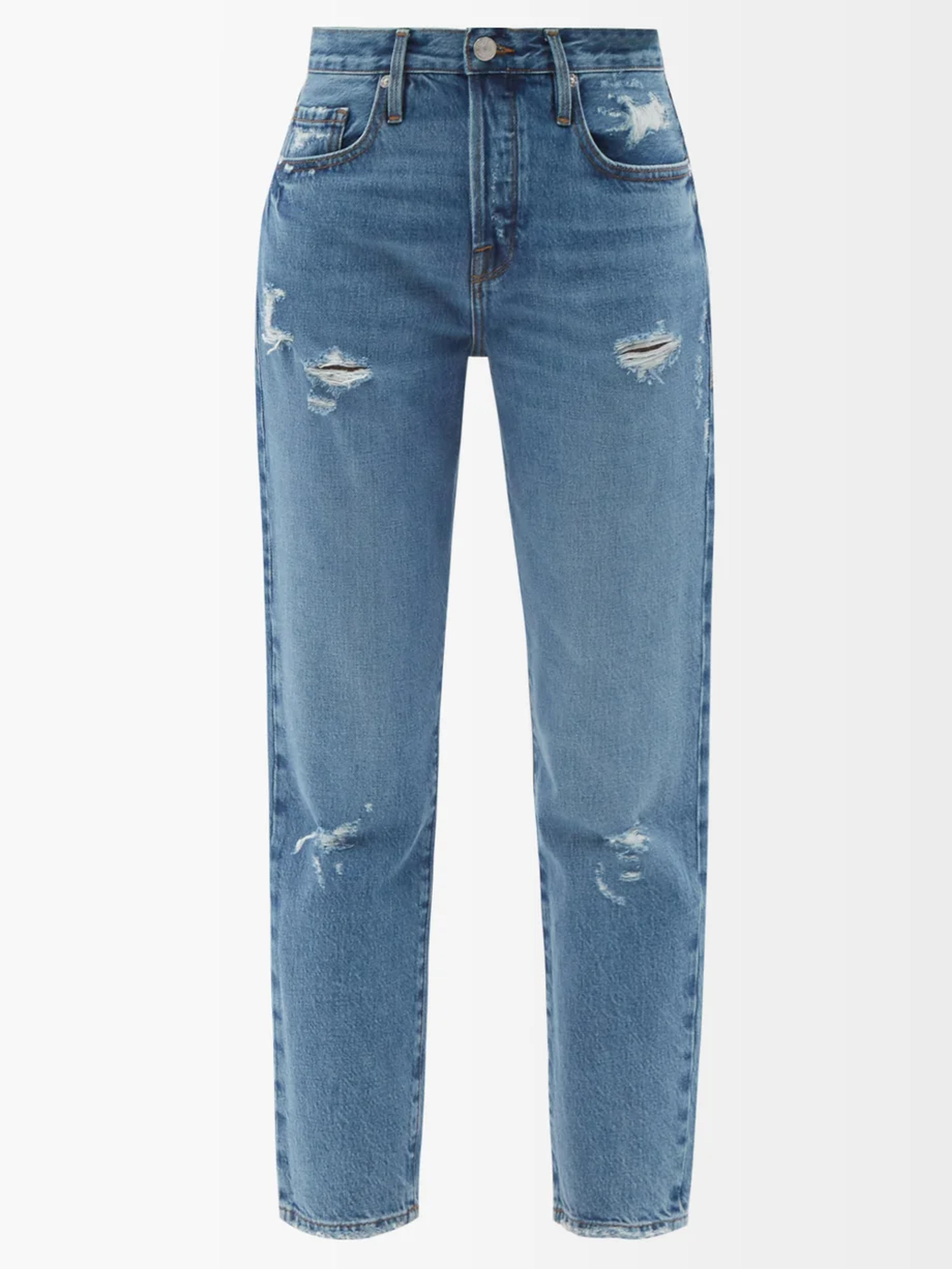 Frame - Le Original distressed straight-leg jeans (1468729)
