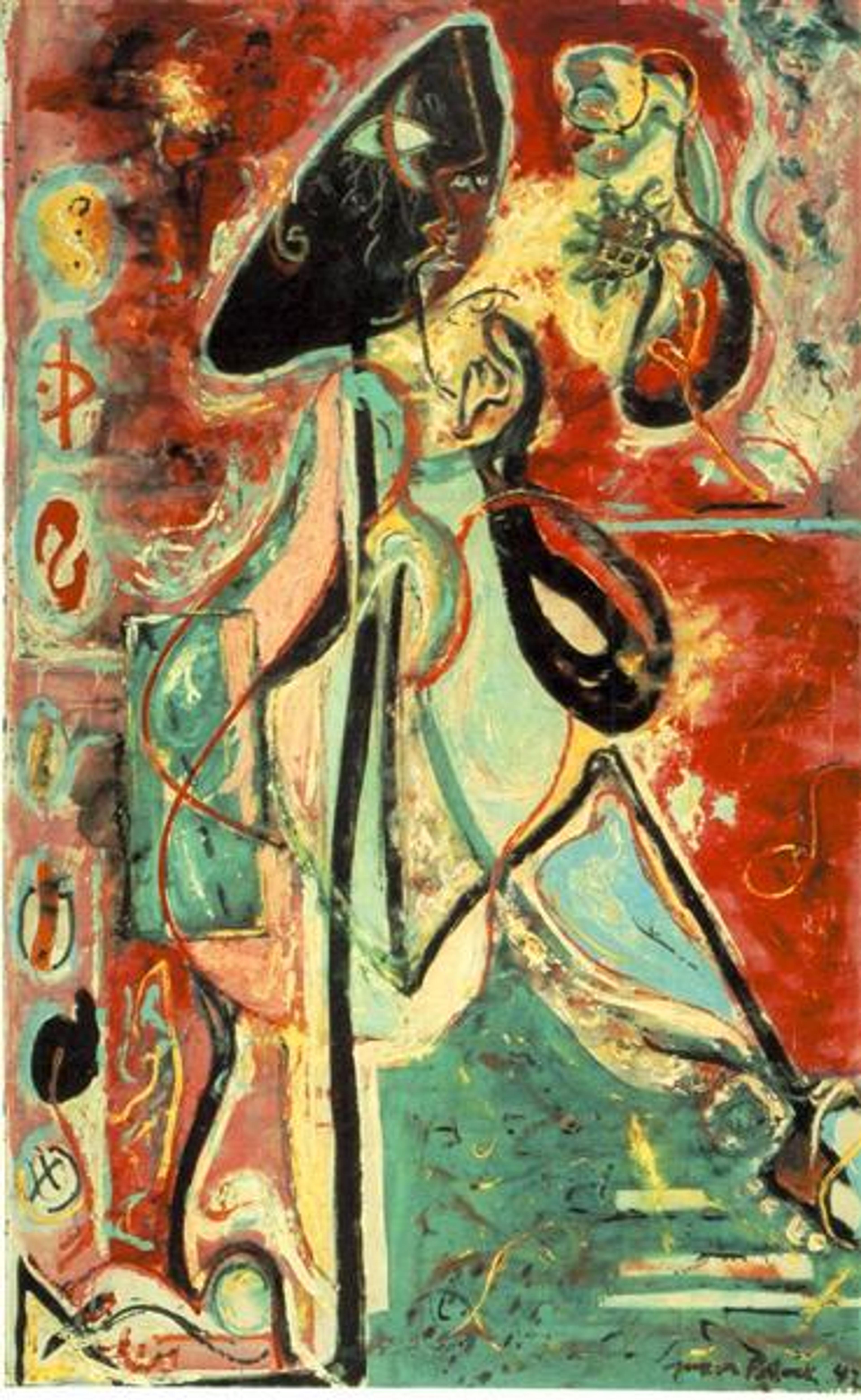 Moon Woman, 1942 - Jackson Pollock - WikiArt.org