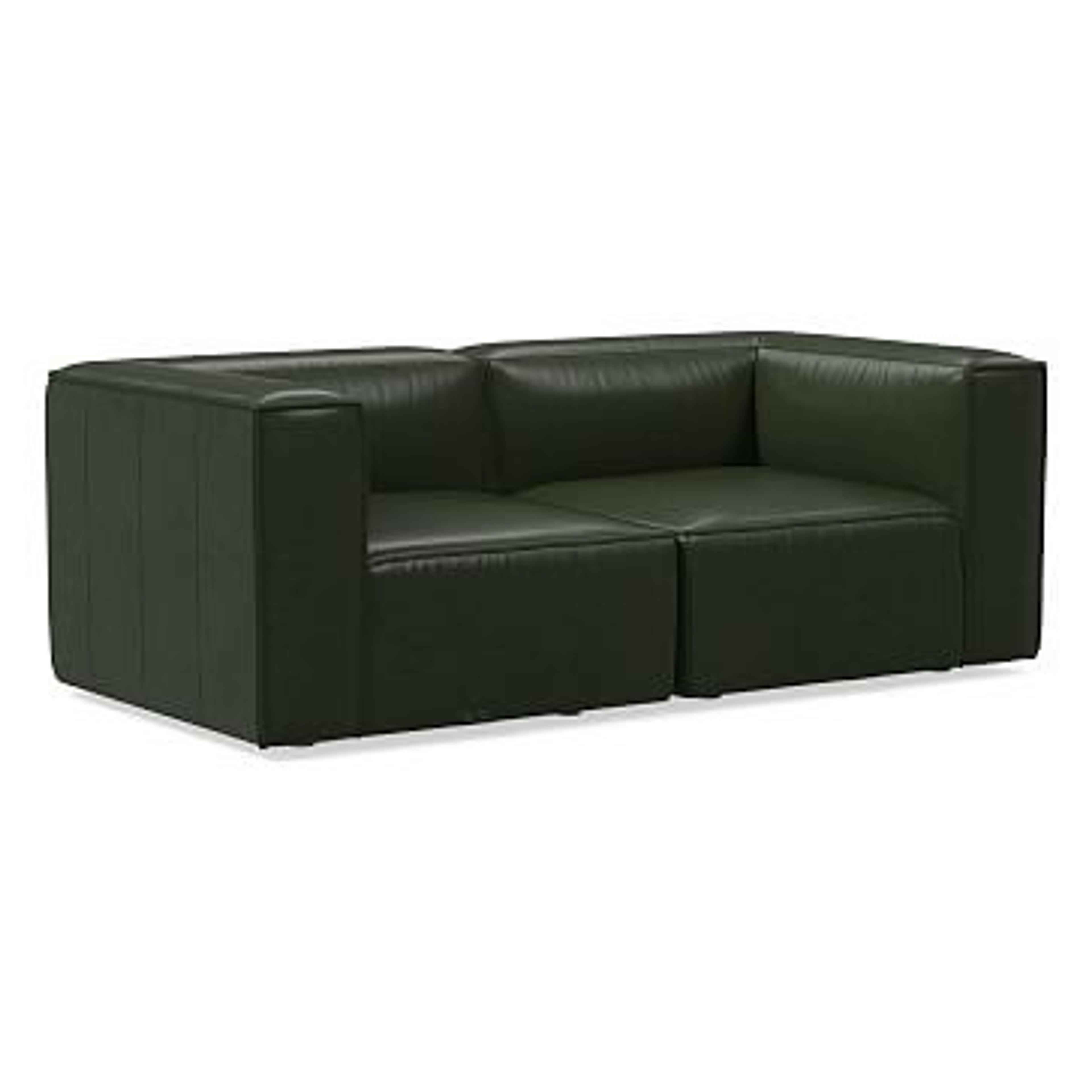 Remi 70" Modular Sofa, Saddle Leather, Banker | West Elm