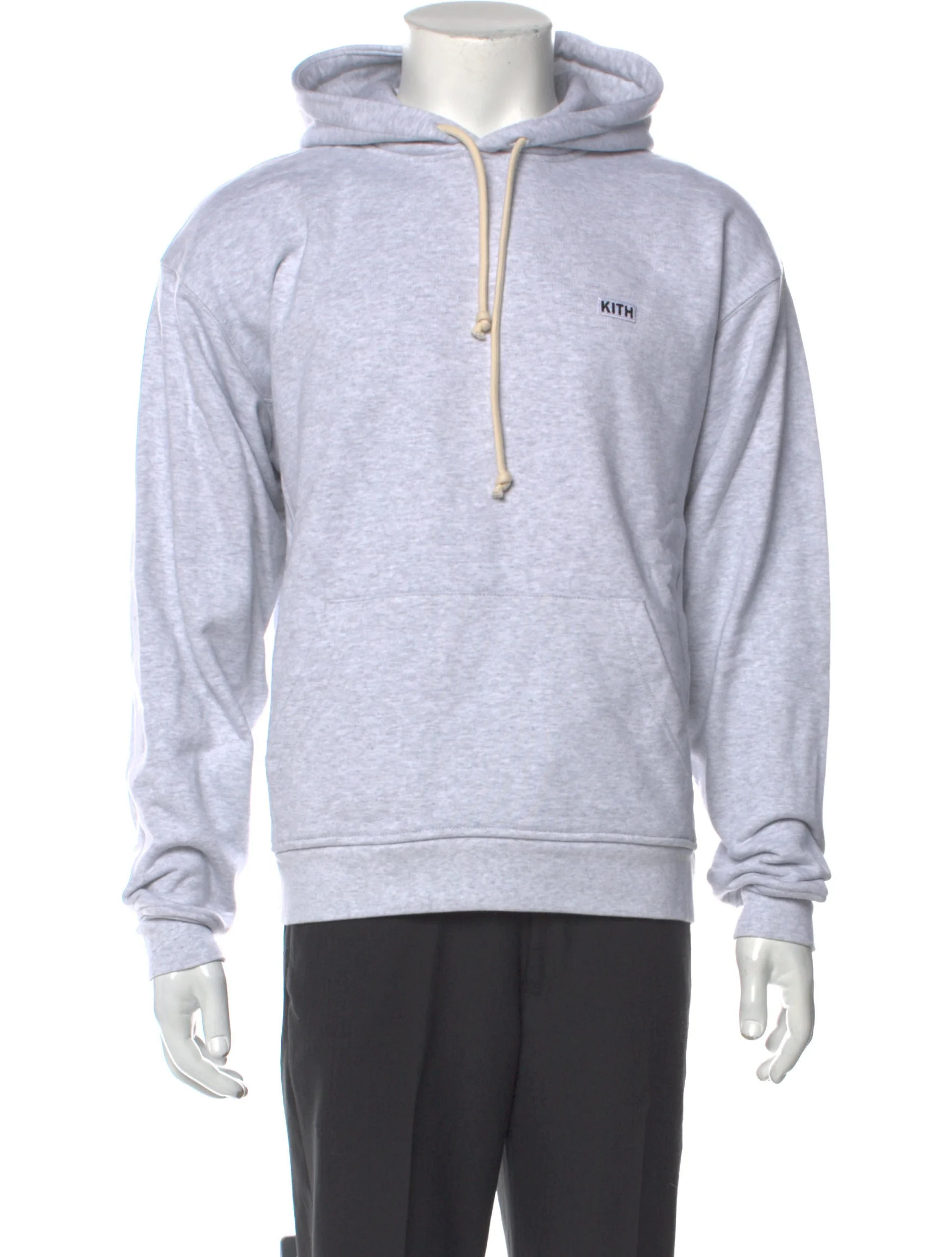 KITH Crew Neck Long Sleeve Hoodie w/ Tags - Grey Sweatshirts & Hoodies, Clothing - WKITH31753 | The RealReal