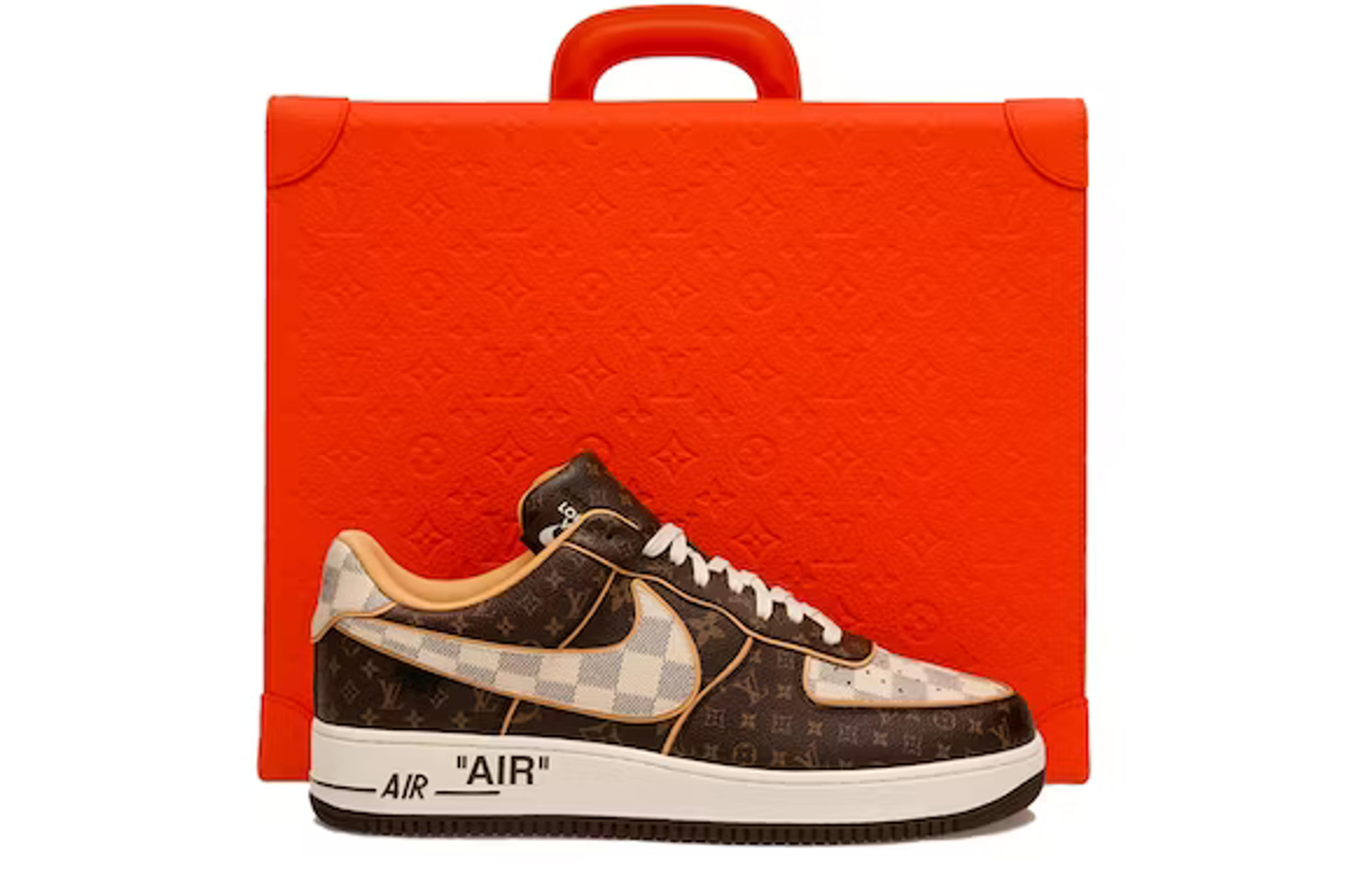 Nike Air Force 1 Low Louis Vuitton Monogram Brown Damier Azur Hombre - - ES