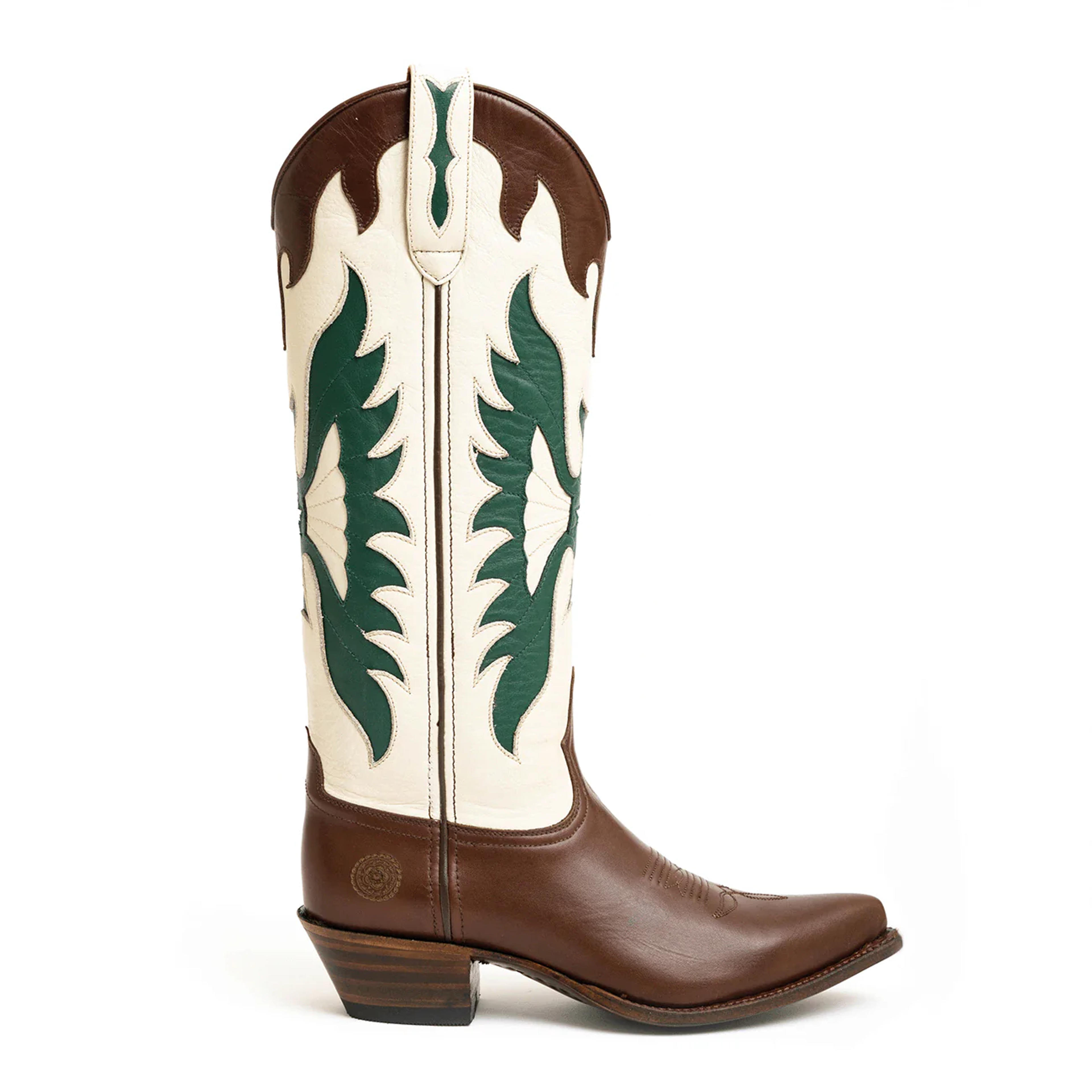 Womens Scarlett Feather Green - Tall Shaft Cowboy Boots - Ranch Road Boots™