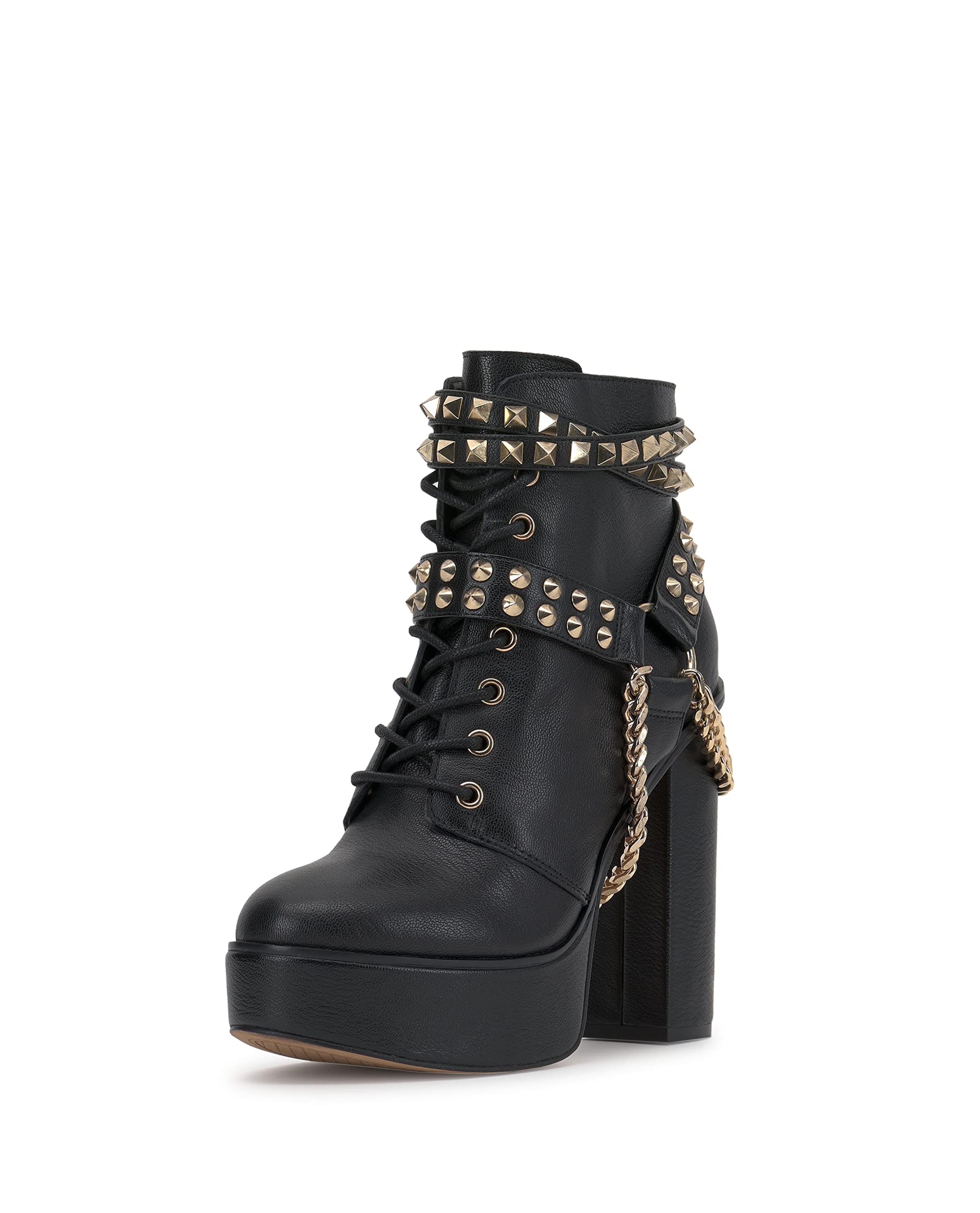 Amazon.com | Jessica Simpson Women's Lannoli Studded Platform Boot Combat, Slumber Brown, 11 | Ankle & Bootie