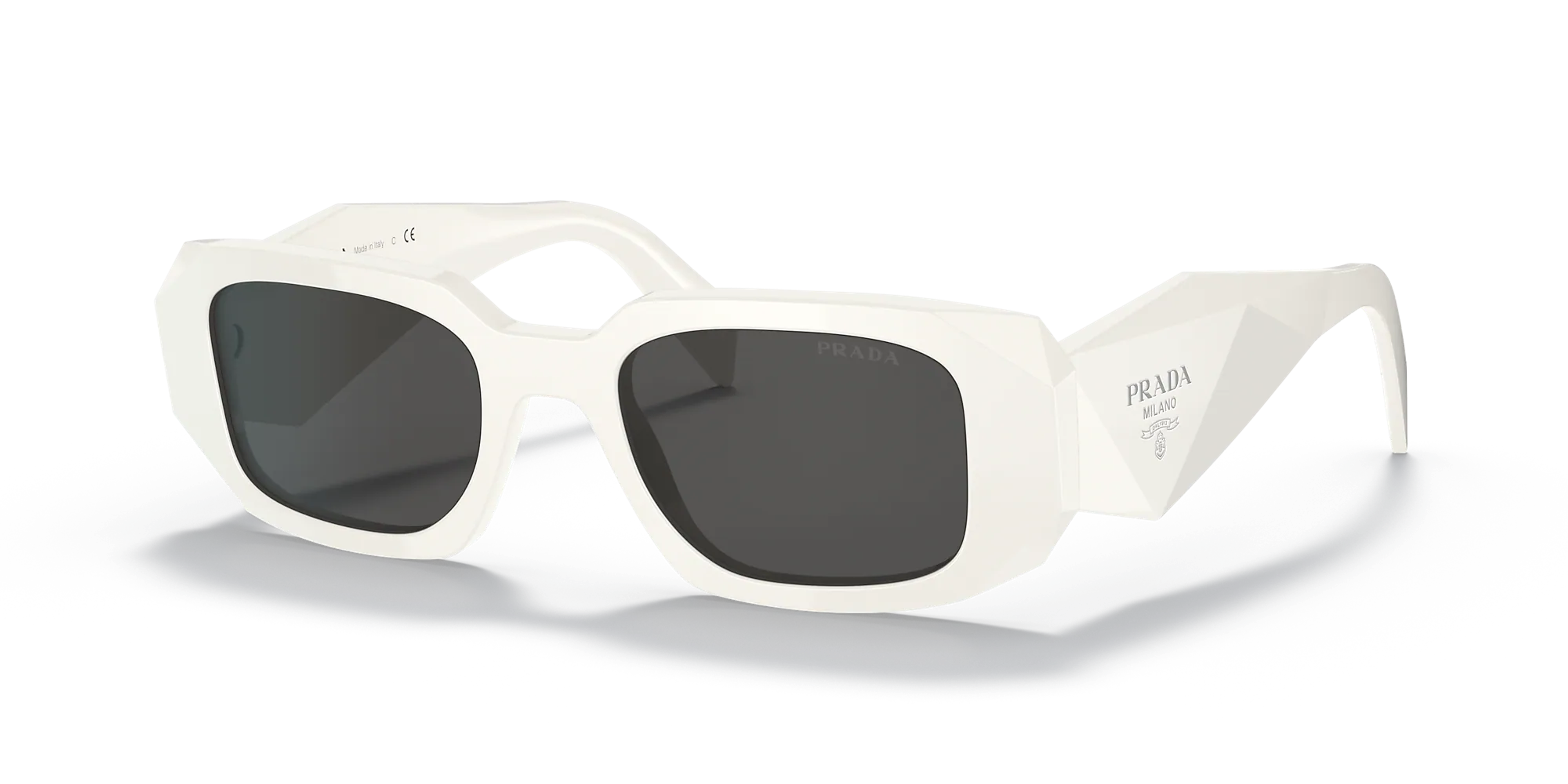 Prada PR 17WS 49 Dark Grey & Talc Sunglasses | Sunglass Hut USA