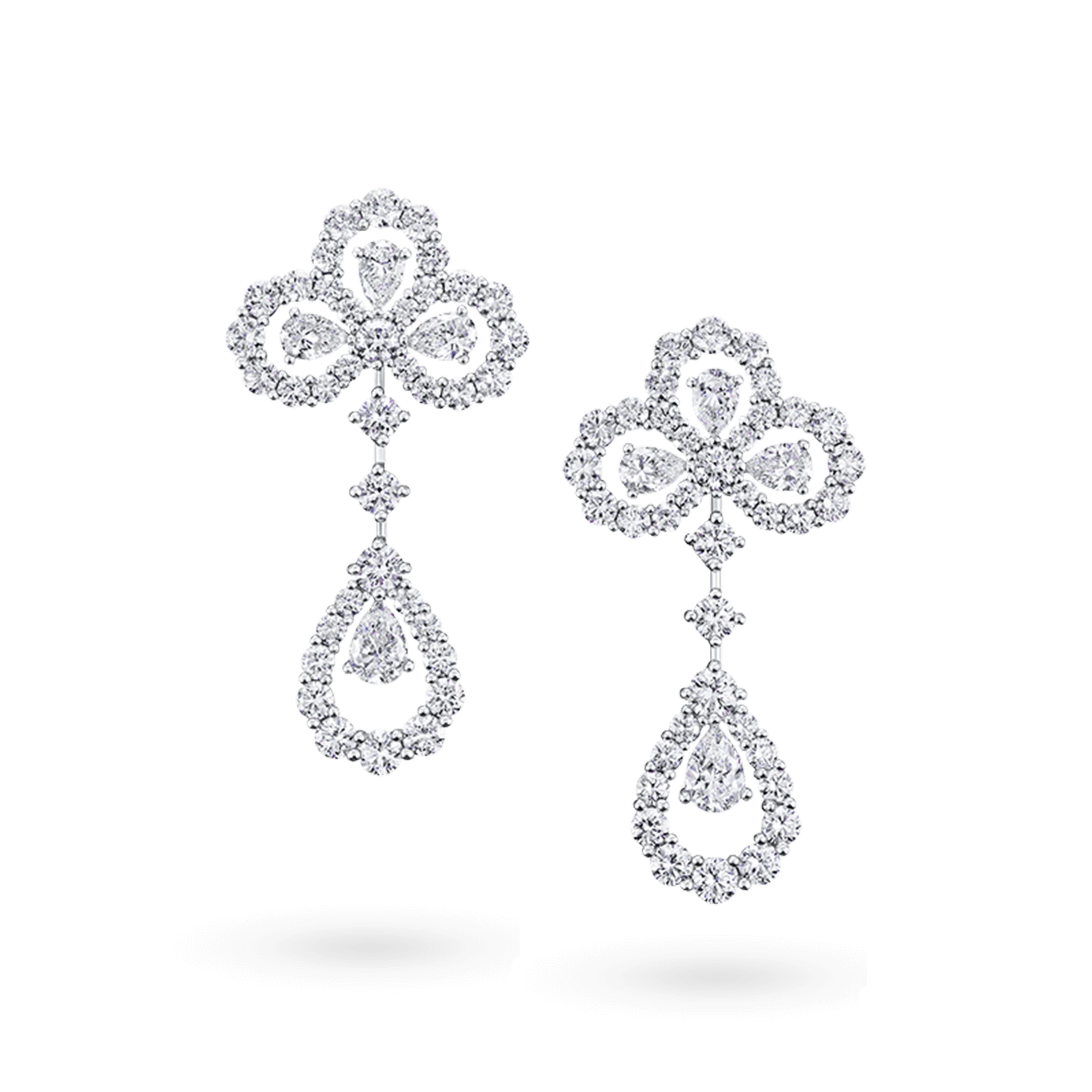 Diamond Loop Chandelier Earrings | Harry Winston