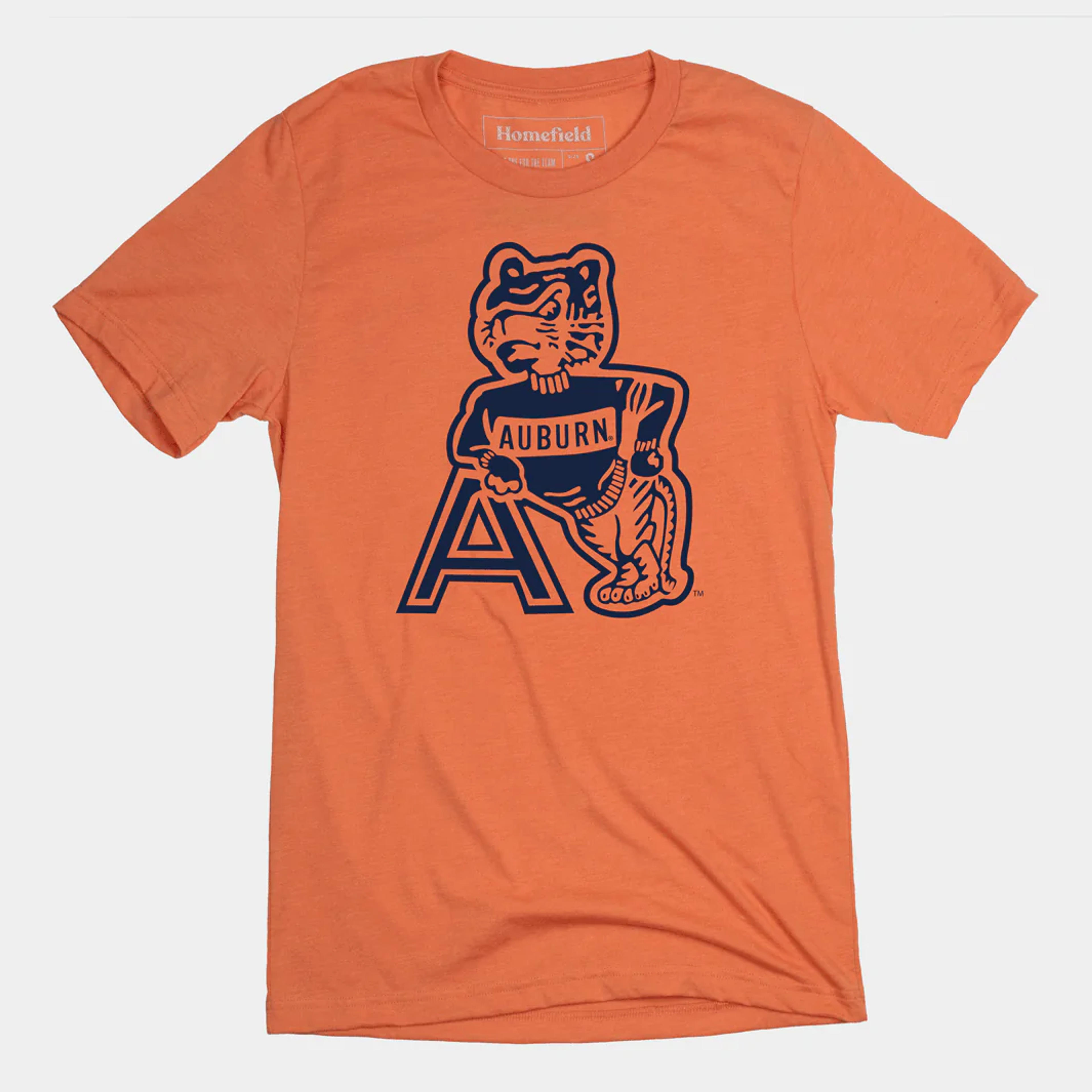 Throwback Orange Auburn T-Shirt | Homefield