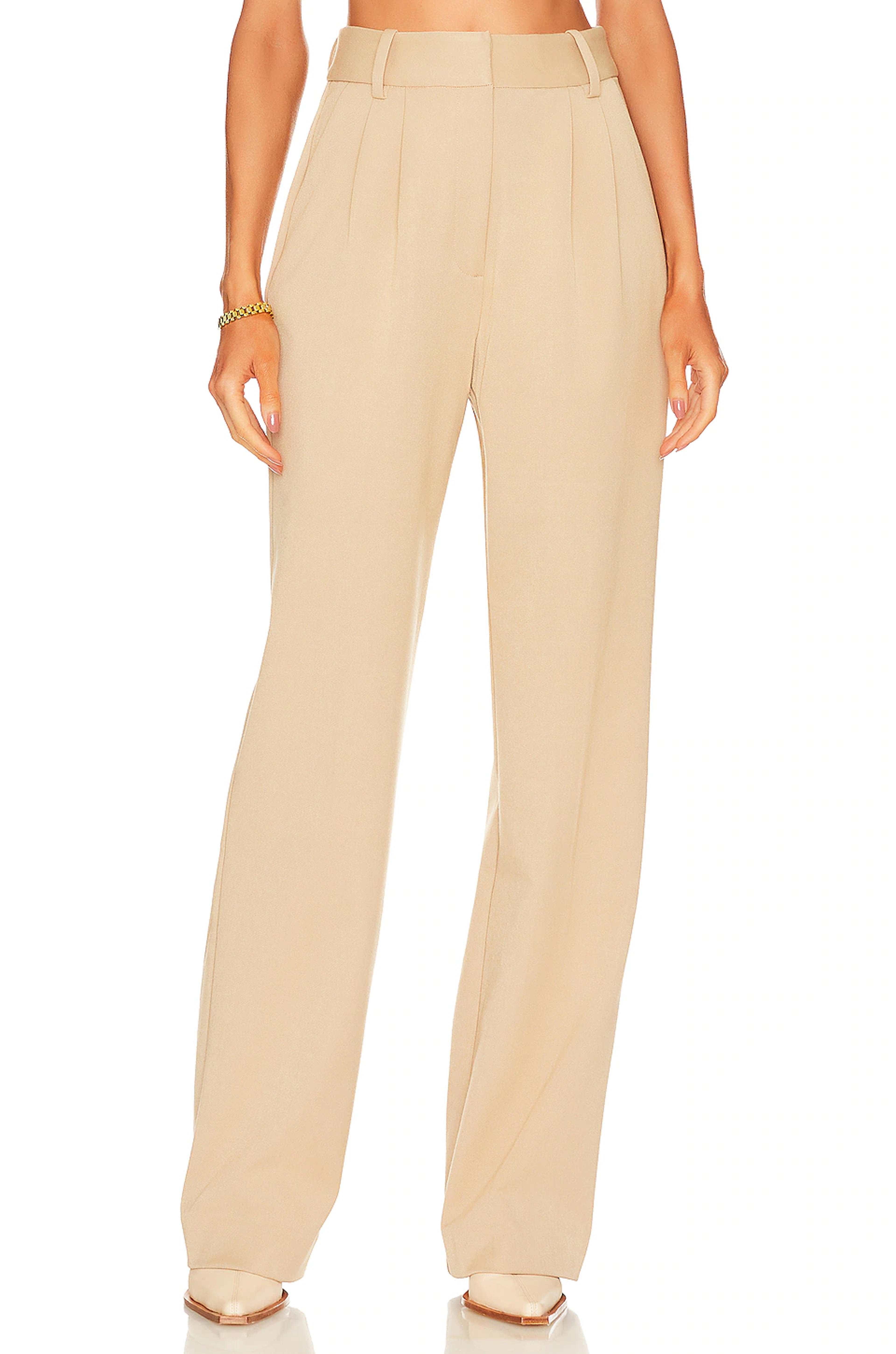 Favorite Daughter The Favorite Pant in Beige | REVOLVE