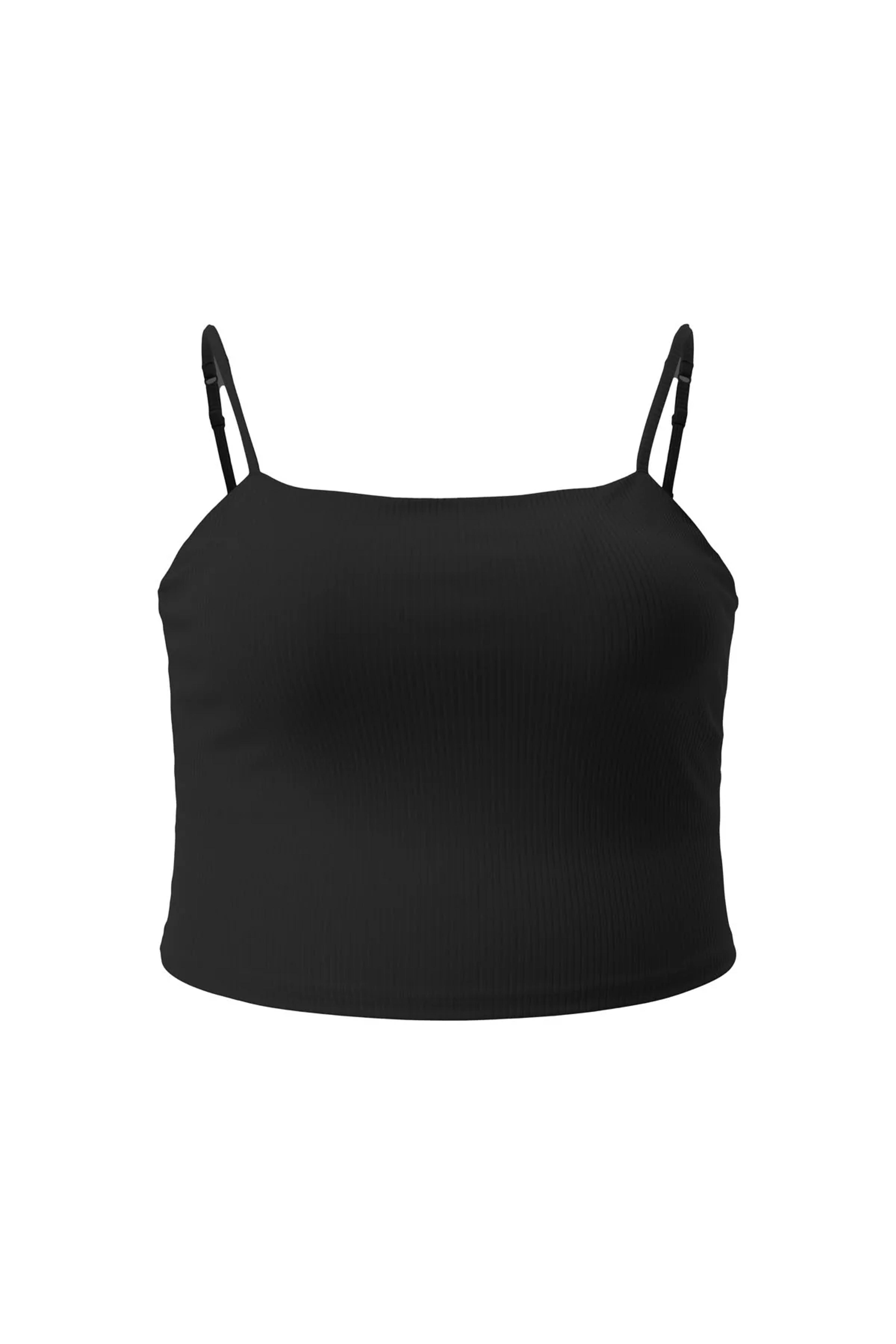 Black RIB Devon Compressive Cami — Girlfriend Collective