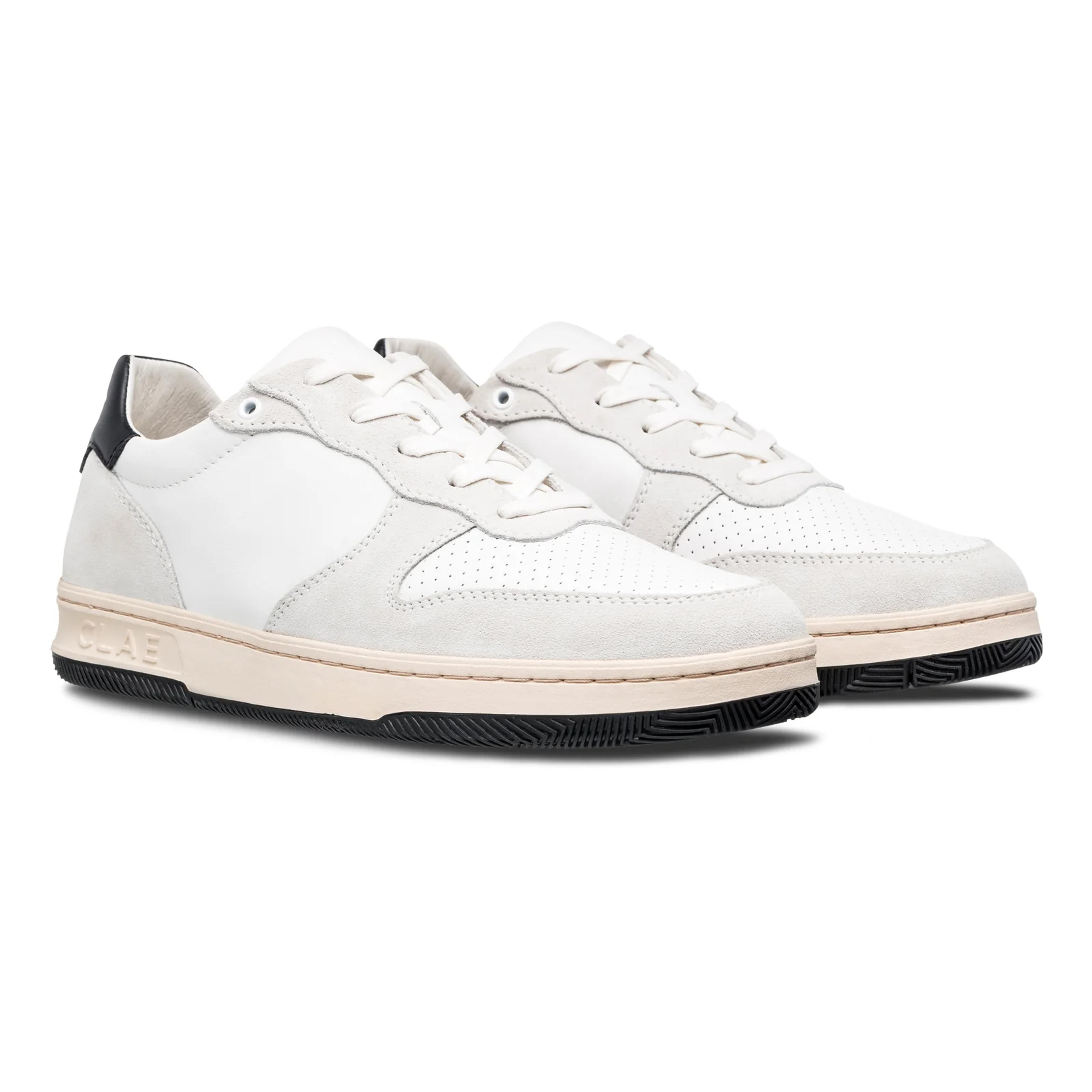 CLAE - MALONE White Leather Black