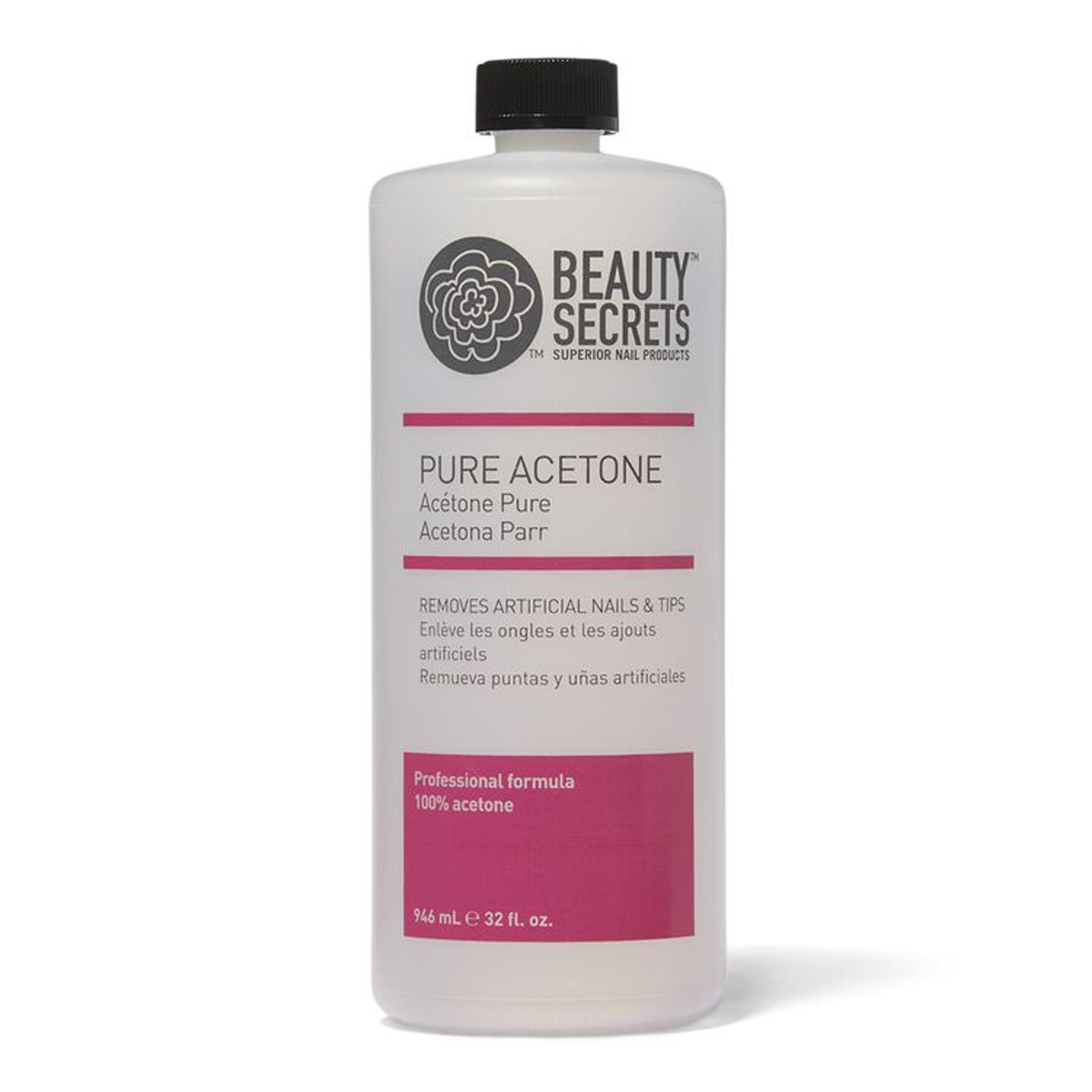 Beauty Secrets Pure Acetone Manicurist Solvent 32oz- Nail Polish and Acrylic Remover | Sally Beauty