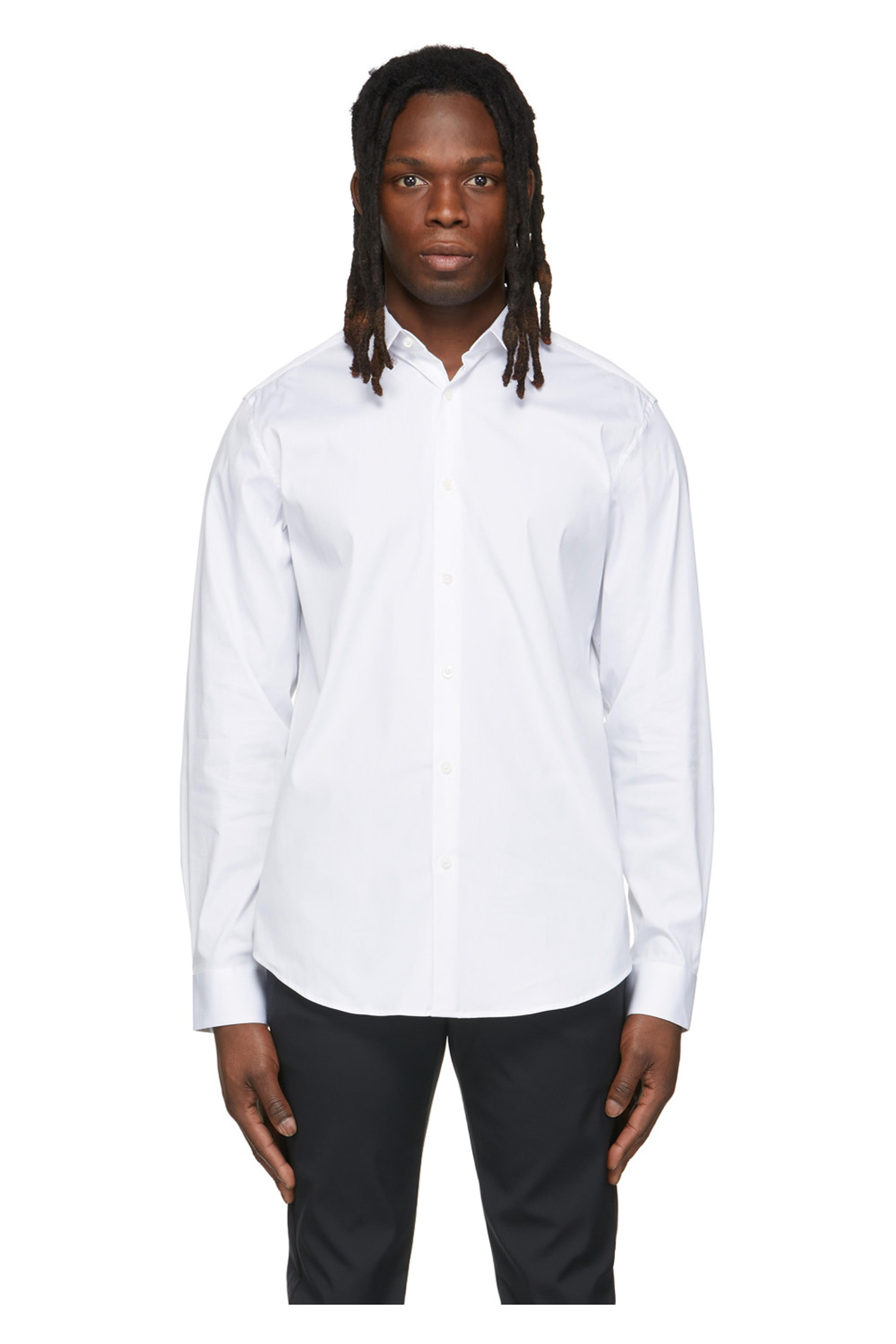 Theory: White Sylvain Shirt | SSENSE