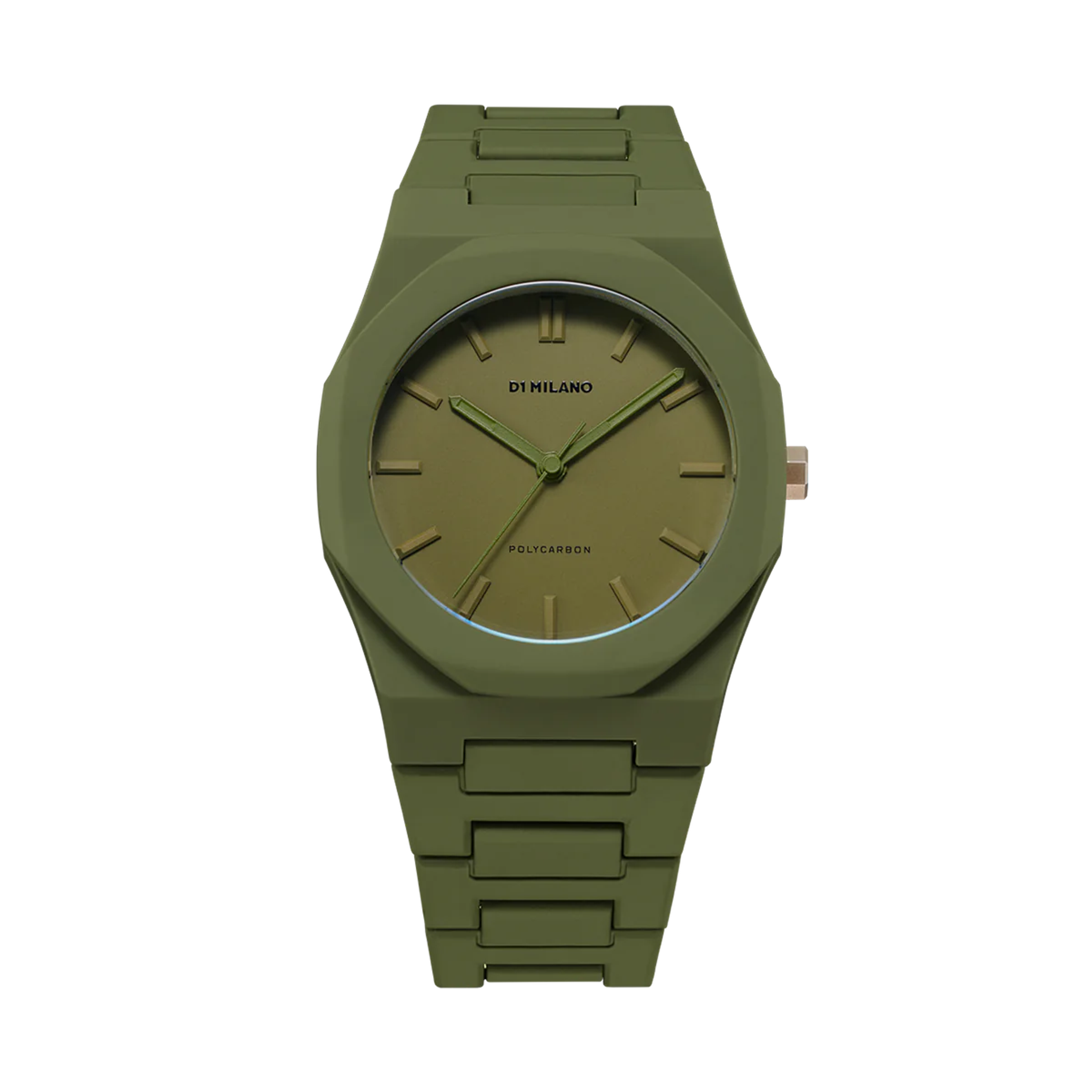 Polycarbon Watch 40.5 mm - Military Green | D1 Milano