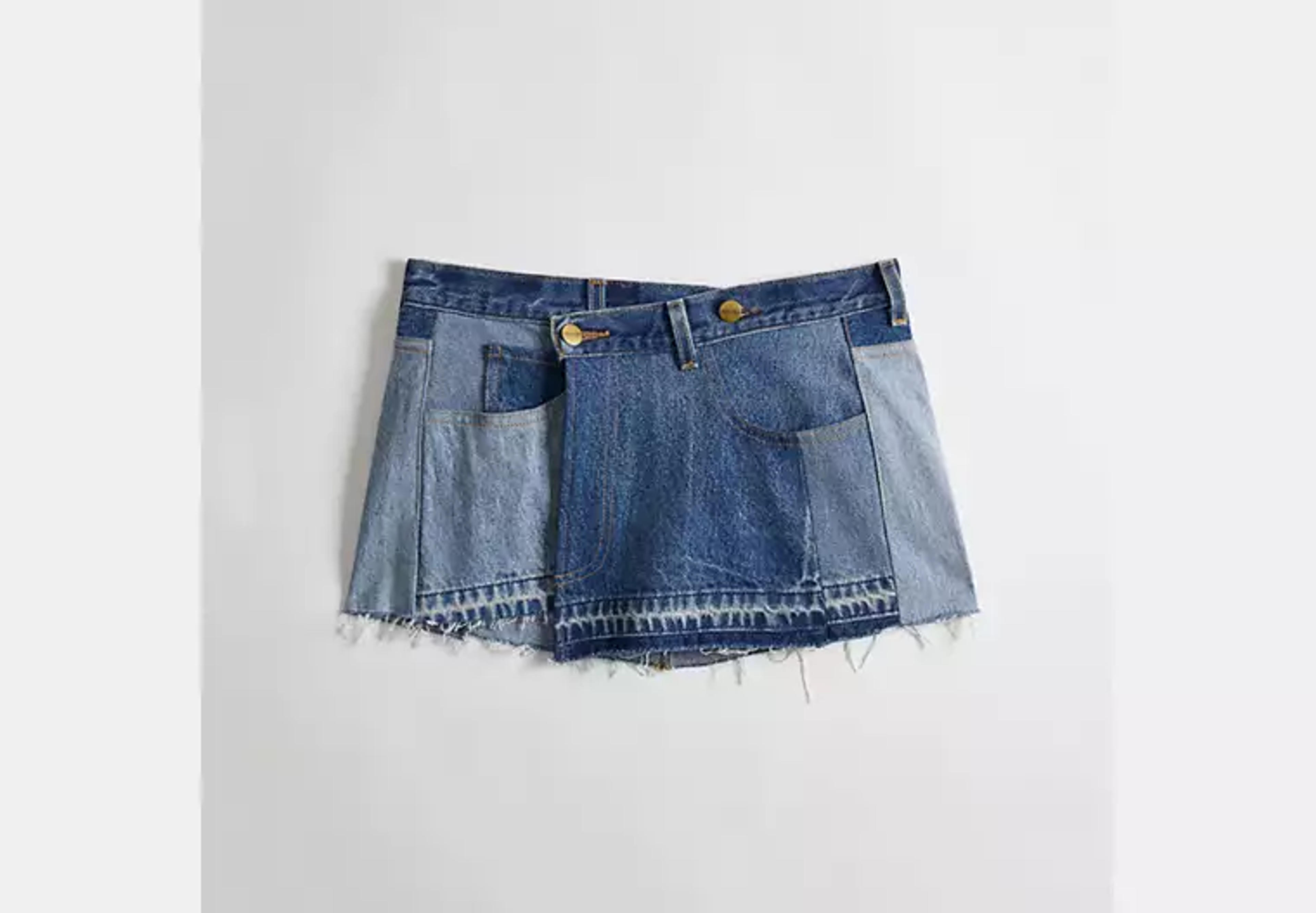 Skirt In Repurposed Denim | Coachtopia ™