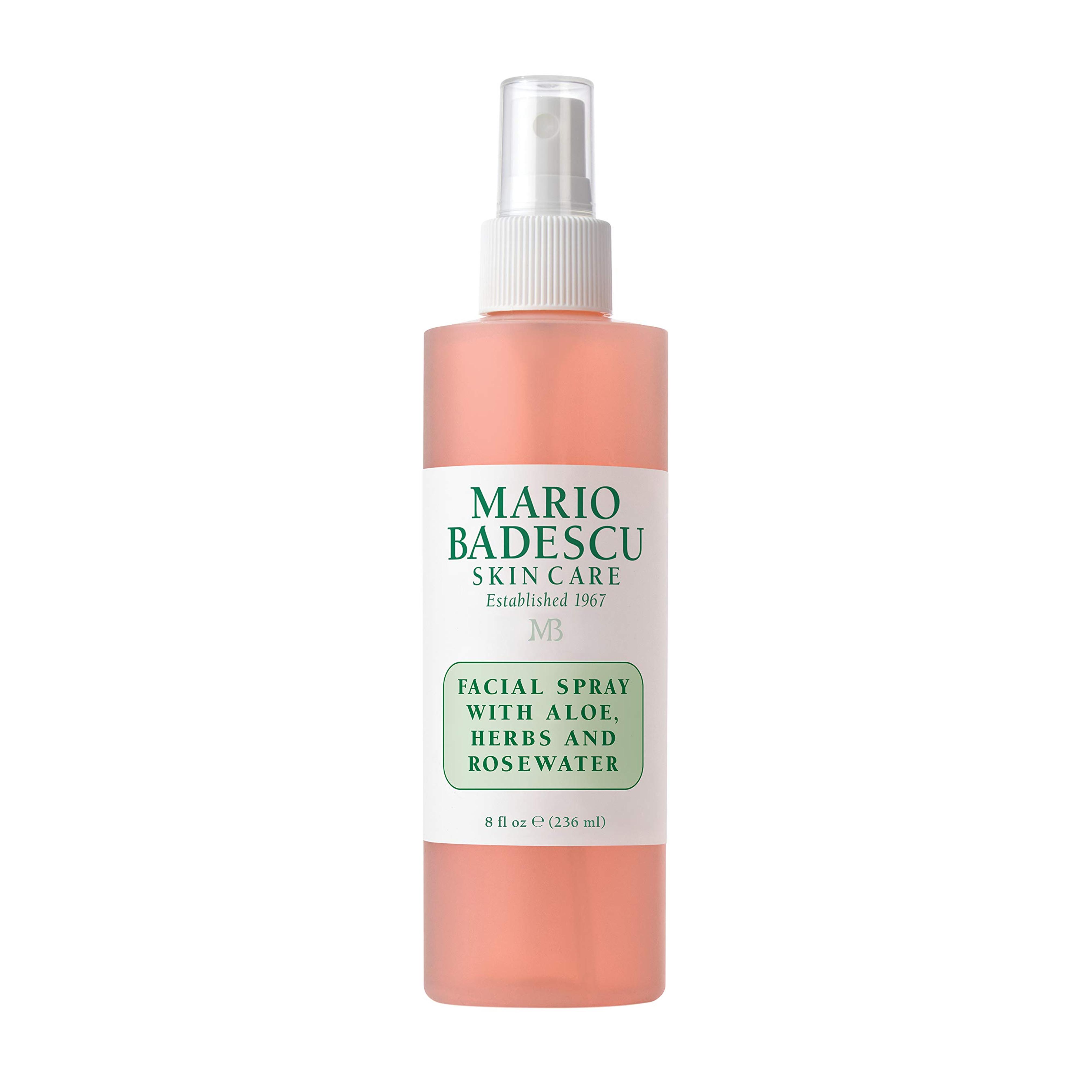 Mario Badescu Facial Spray with Aloe, Herbs and Rose Water for All Skin Types, Face Mist that Hydrates, Rejuvenates & Clarifies, 8 FL OZ