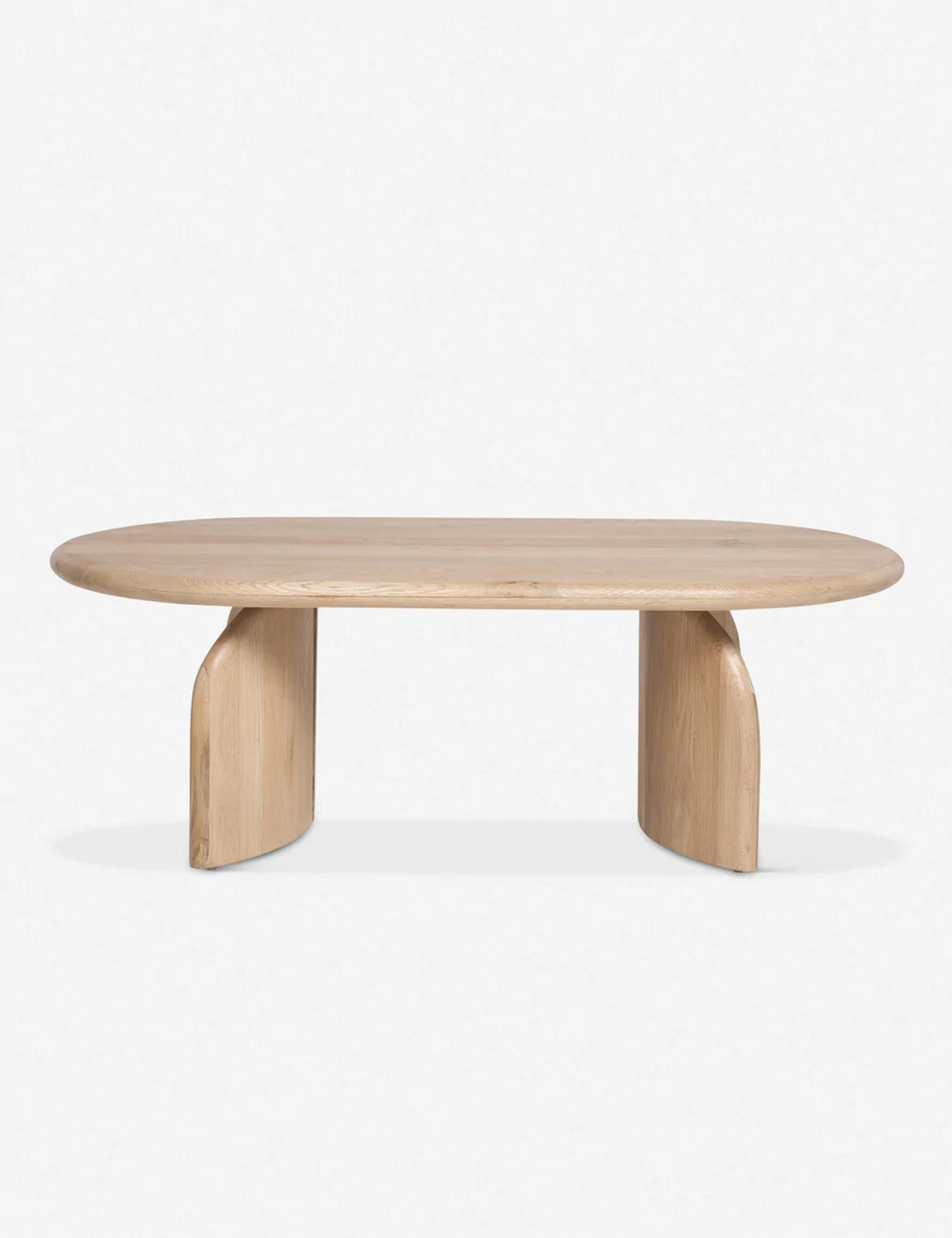 Ada Oval Oak Wood Coffee Table – Lulu and Georgia