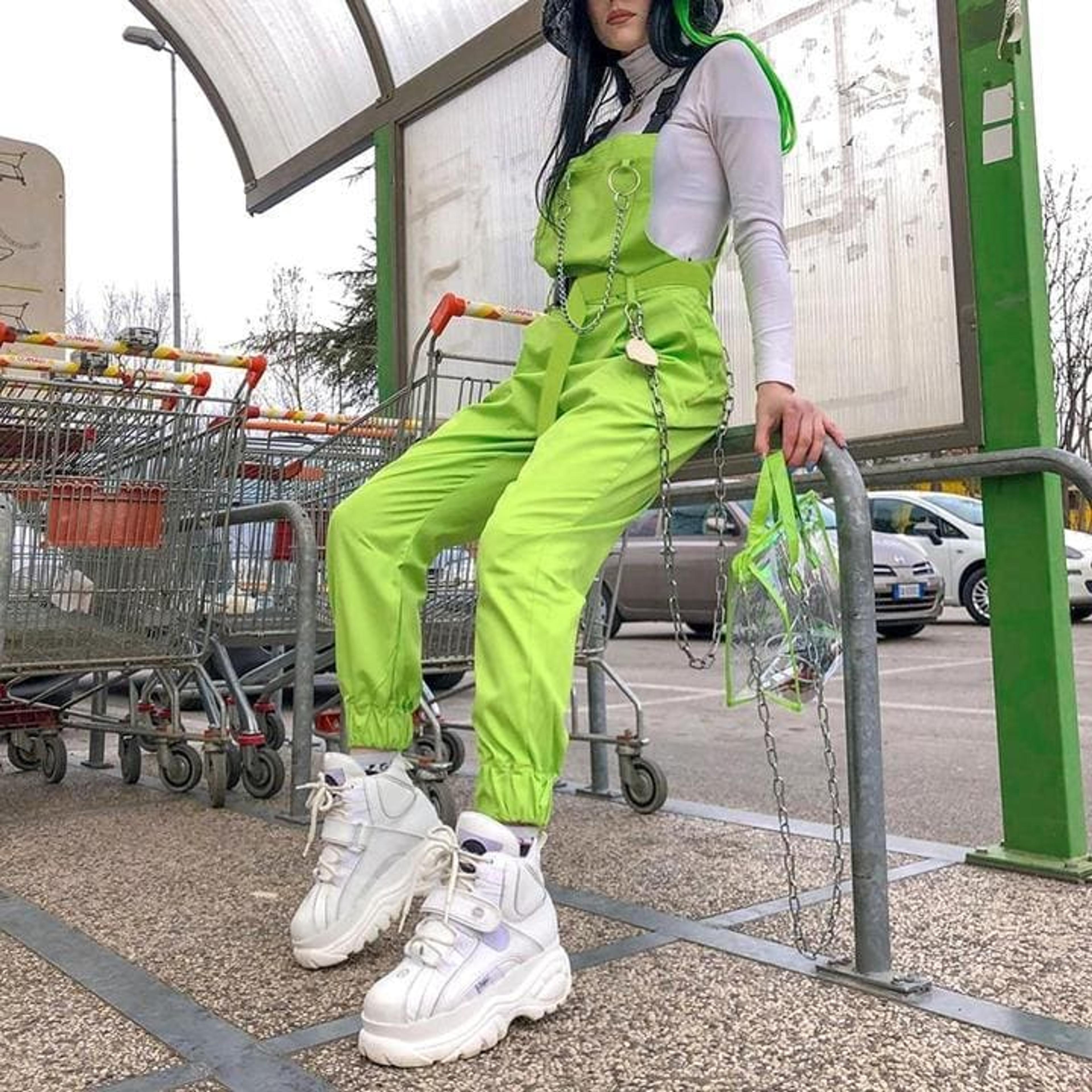 Neon Seatbelt Jumpsuit | Y2K Outfits Store