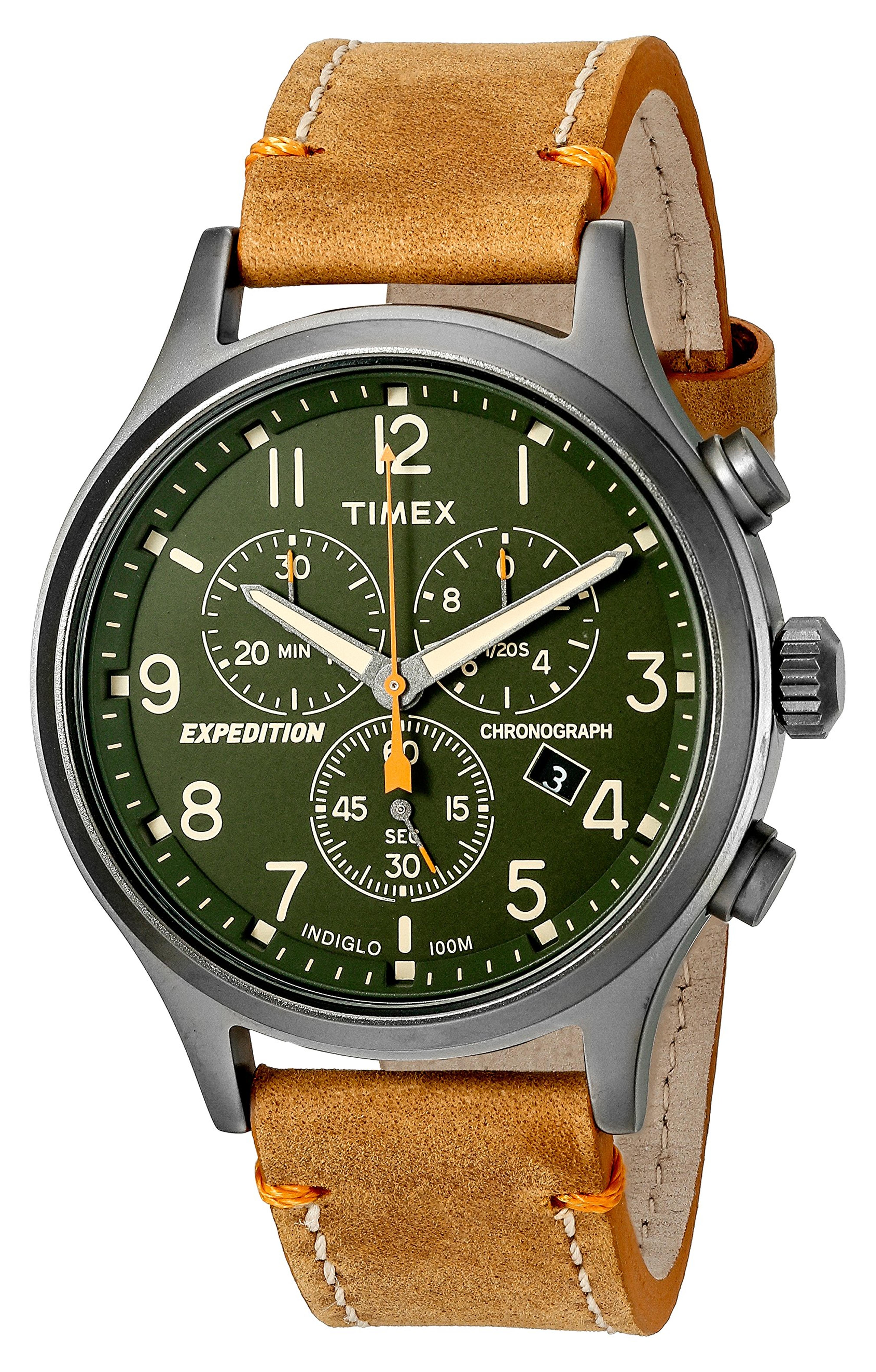 Timex Men's Expedition Scout Chronograph Watch Tan/Green