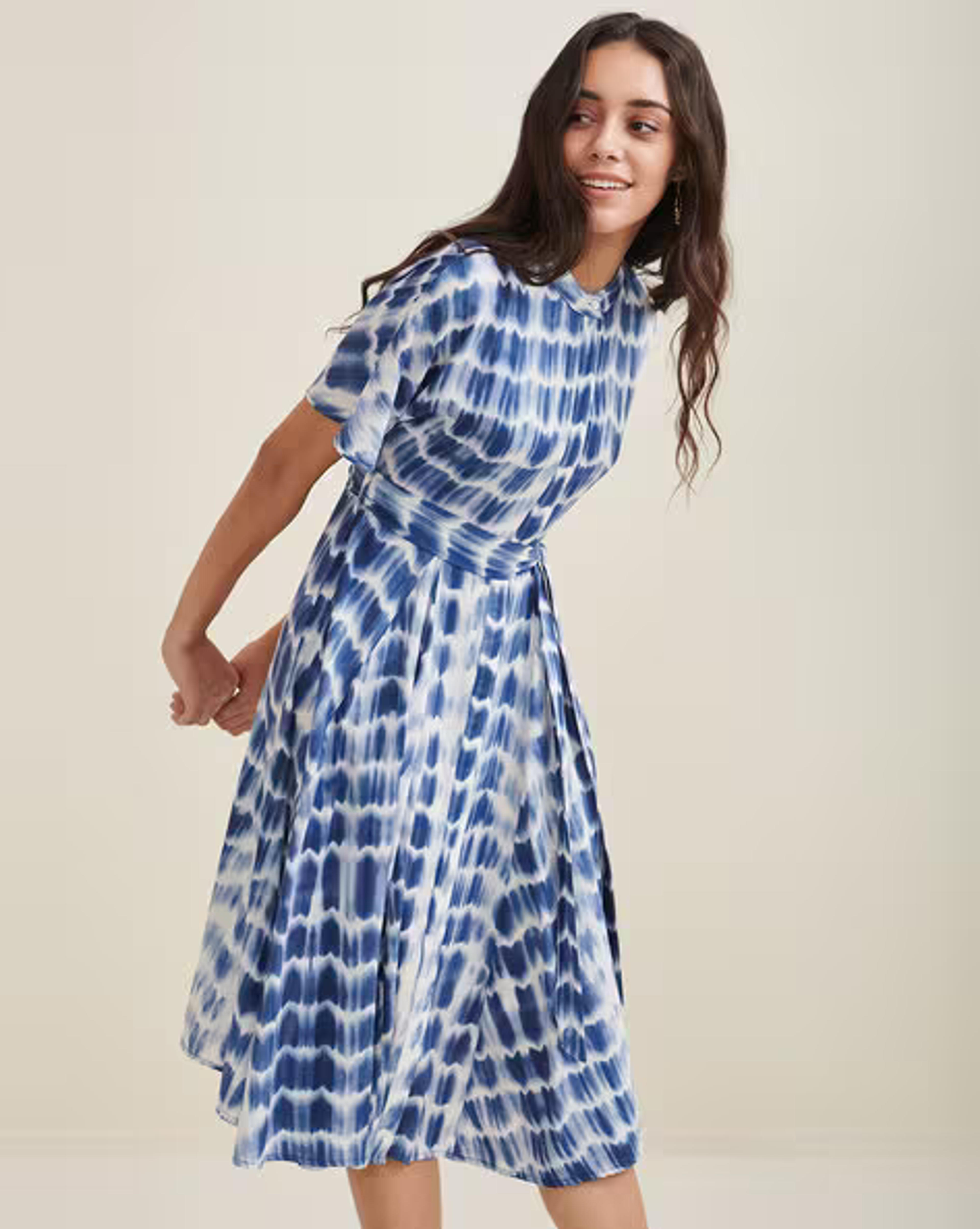 Buy Blue Dresses for Women by Femella Online | Ajio.com