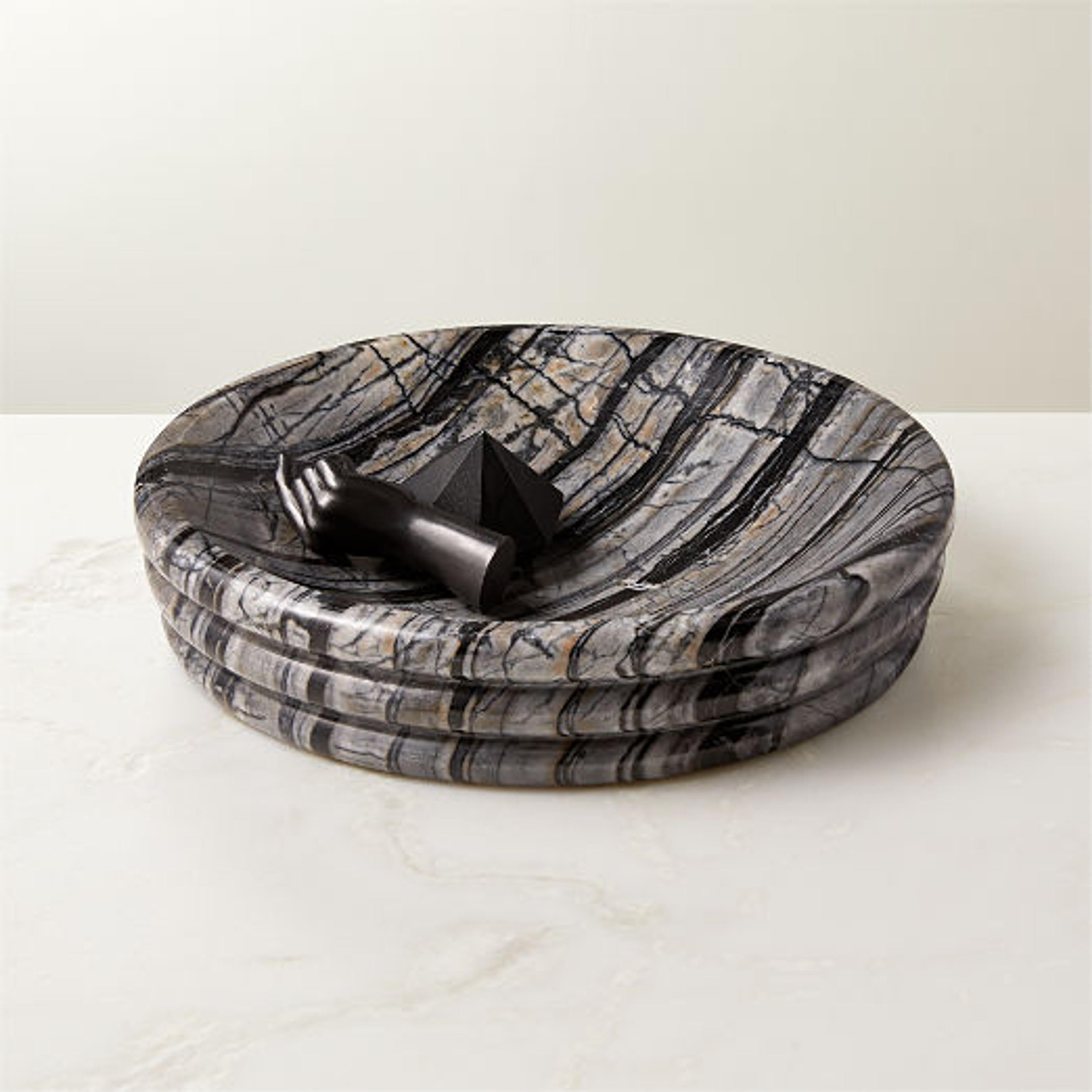 Hart Modern Black Marble Bowl | CB2