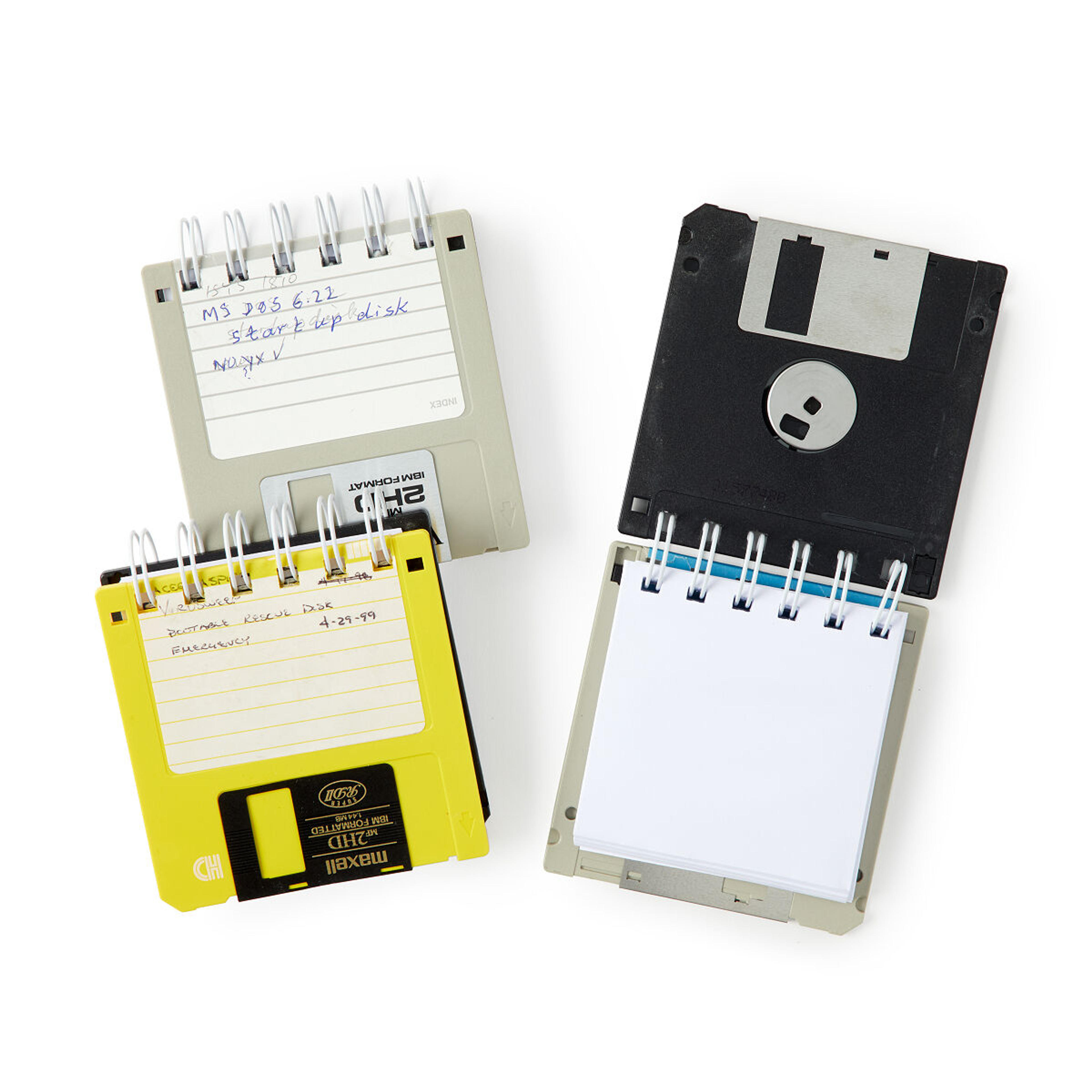 Upcycled Floppy Disk Notebooks - Set of 3 | Geek Chic