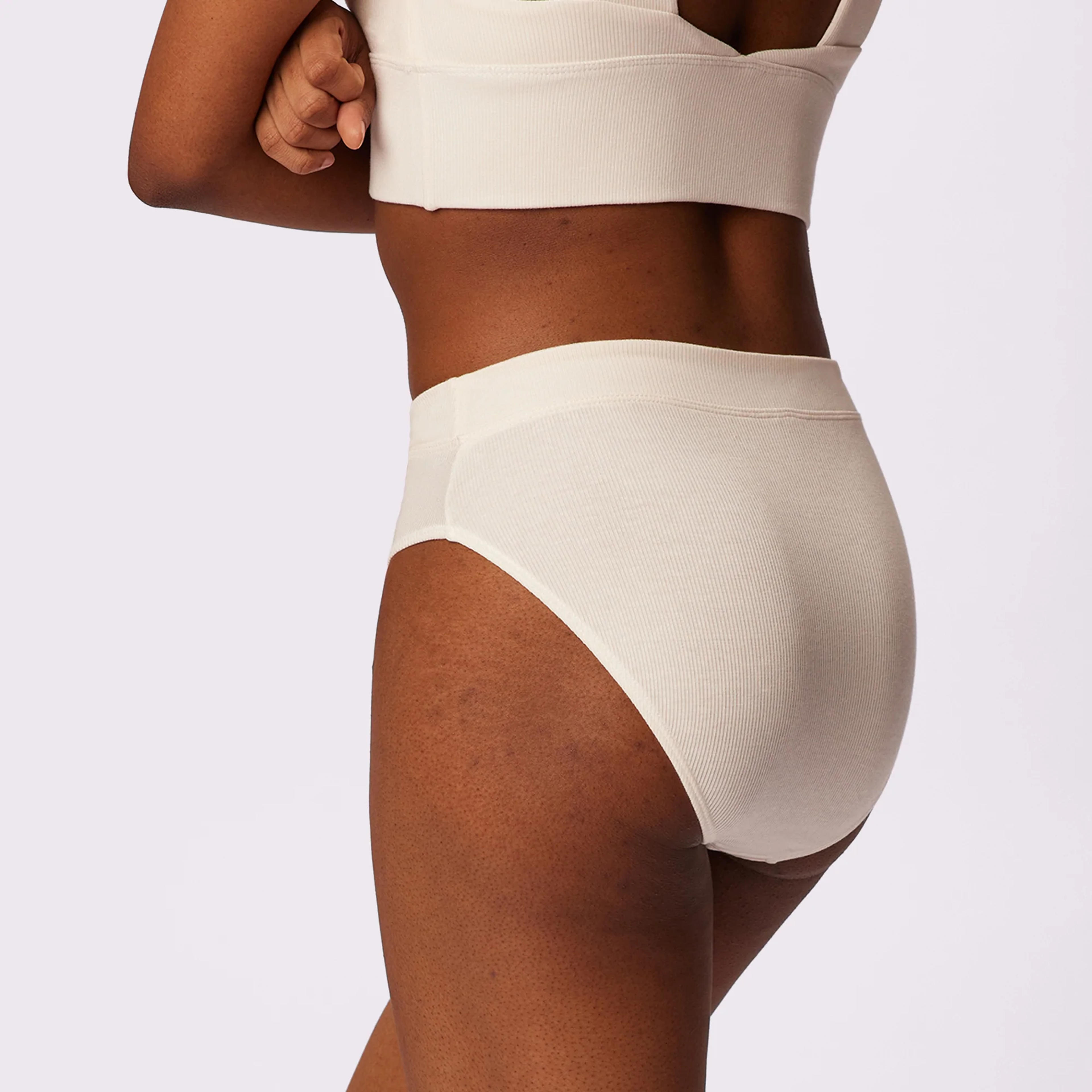 High Rise Brief | Lush Rib - L / Cloud