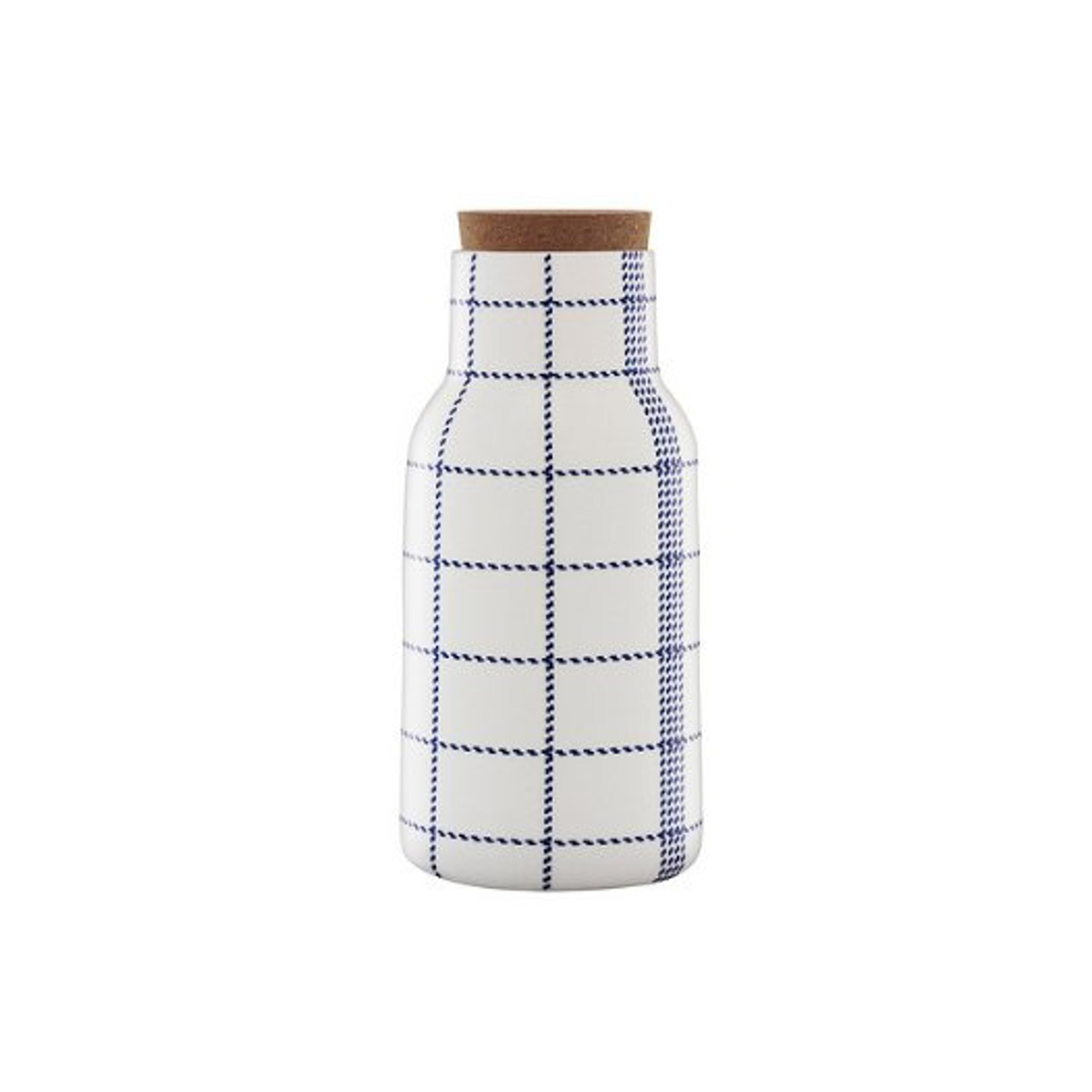 Normann Copenhagen Mormor Blue Carafe, Cork and Ceramic