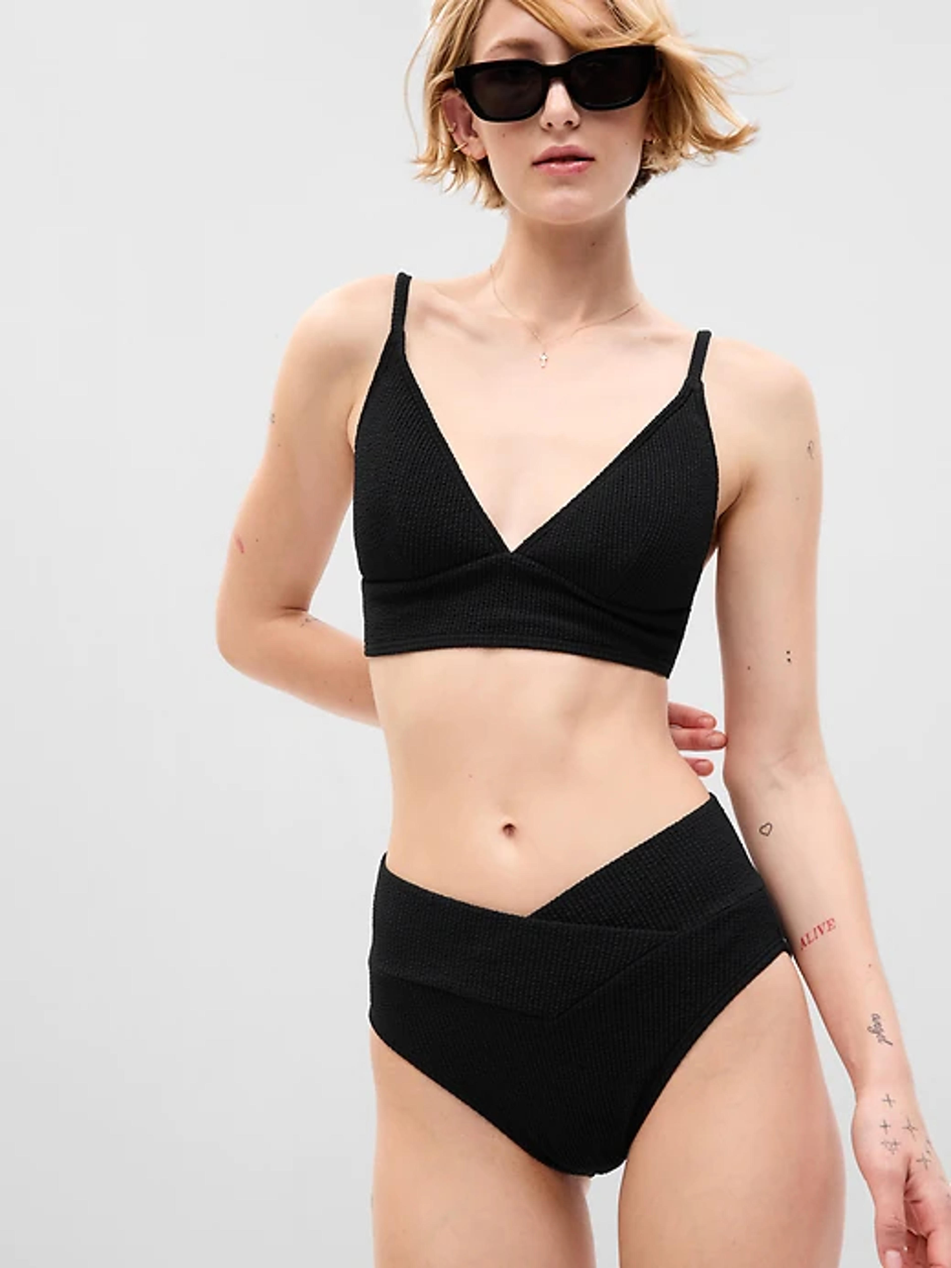 Rib Crossover Bikini Bottom | Gap